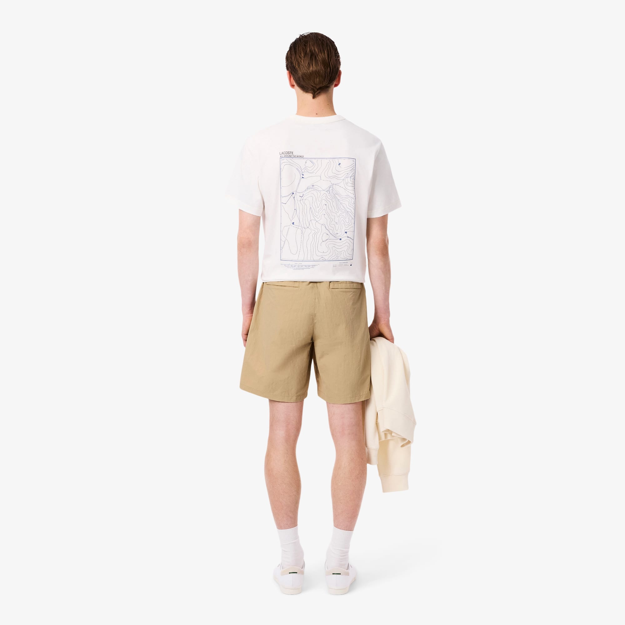 Men's Water-Repellent Wind Resistant Nylon Shorts - Beige