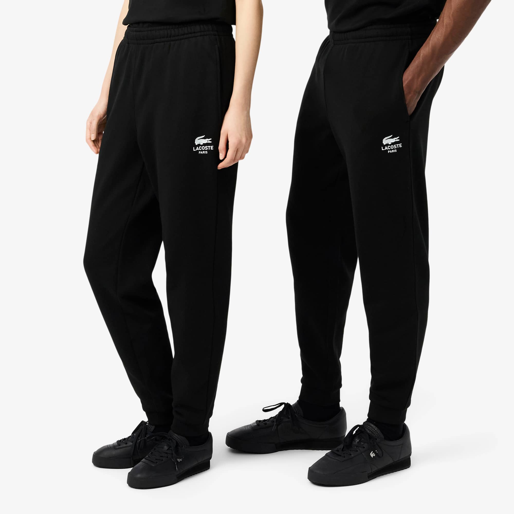 Unisex Tapered Leg Sweatpants - Black