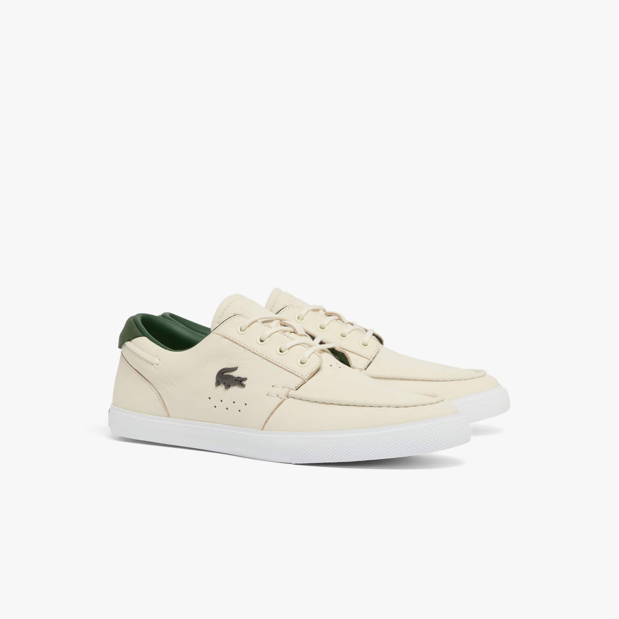 Men's Bayliss 2.0 Leather Sneakers - OFF WHT/DK GRN
