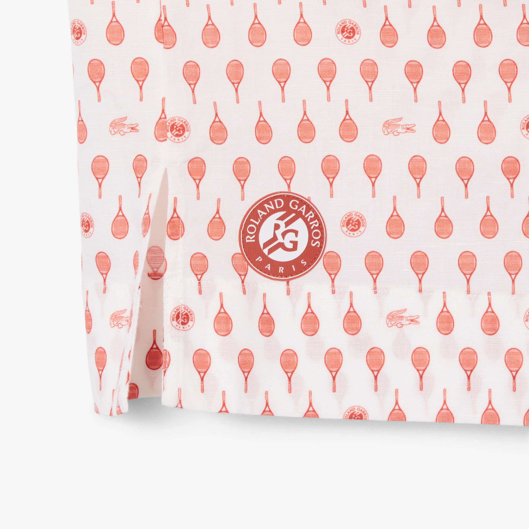Roland-Garros Edition Print Shirt - Blanc / Marron