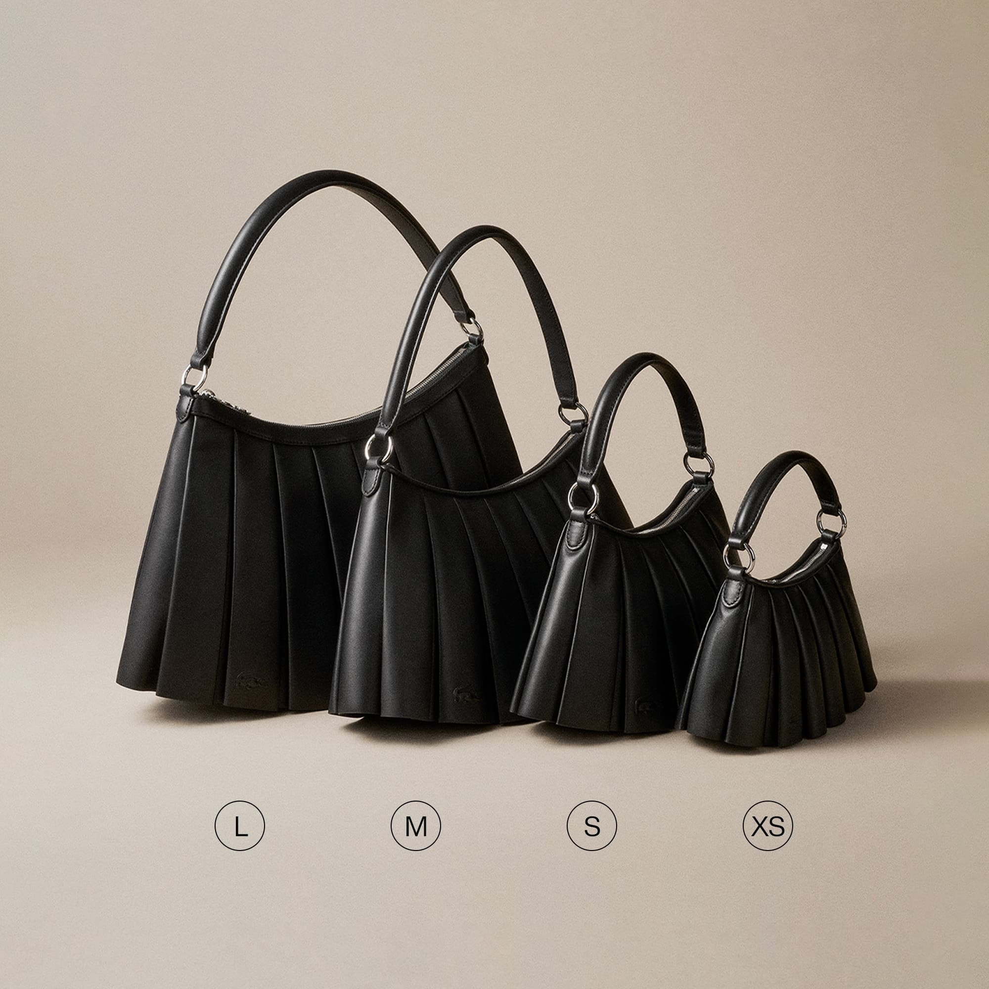 Mini Lenglen Leather Bag - Black