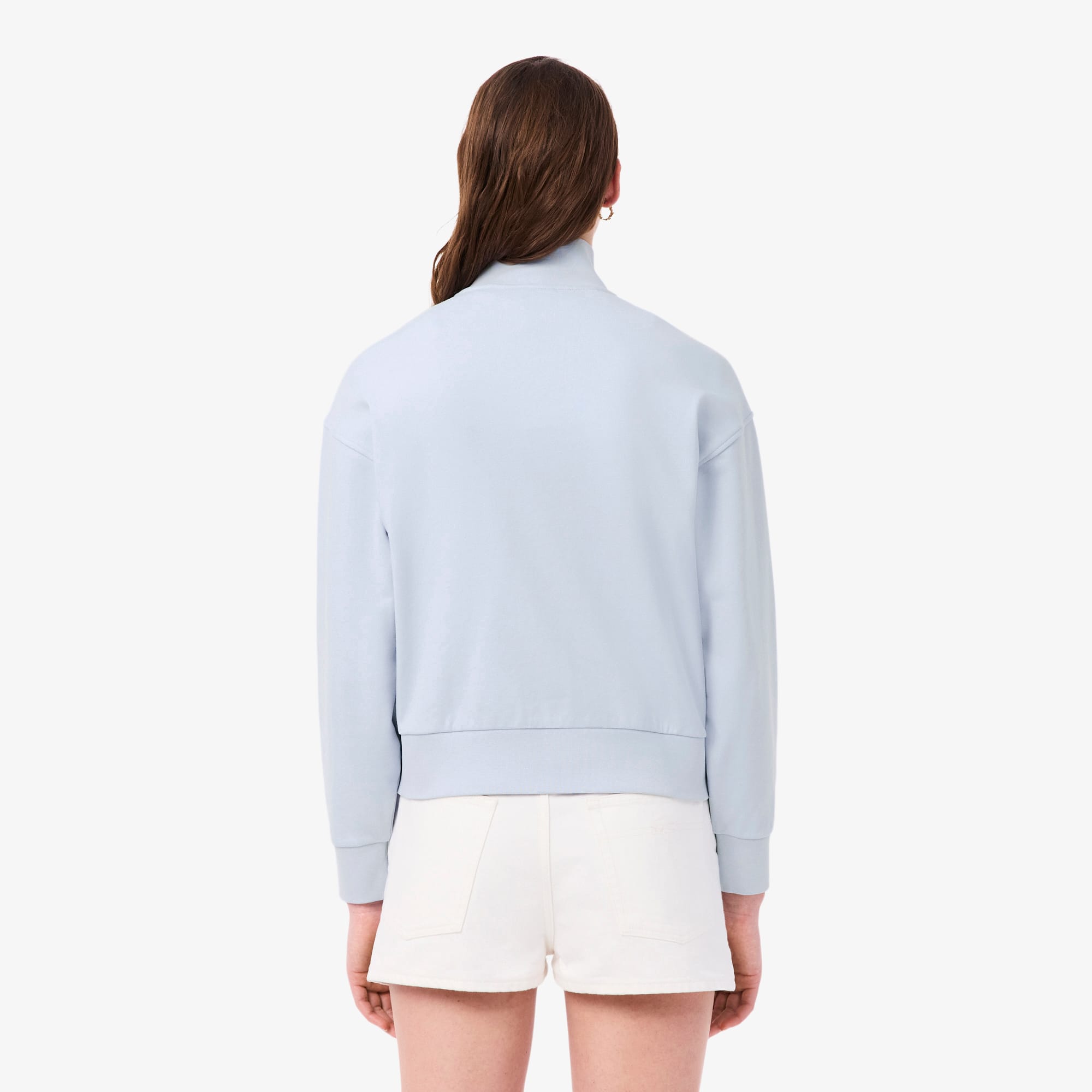 Relaxed Fit Zipped Badge Sweatshirt - Phoenix blue