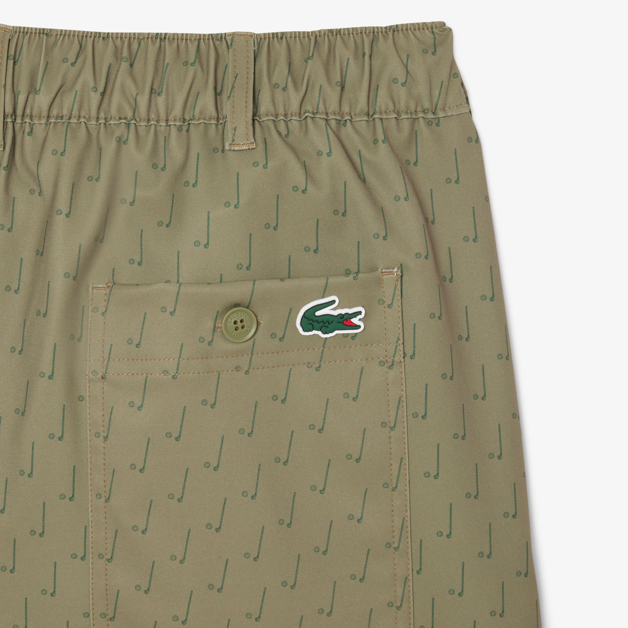 Men's Ultra Dry Cropped Golf Pants - Khaki Green / Green