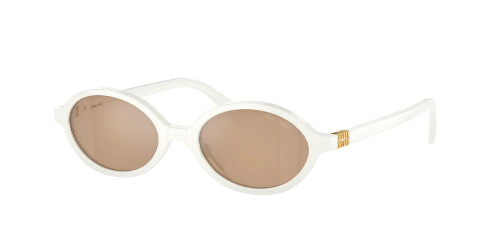 Miu Miu SMU04Z - (White/Orange Internal Silver Mirror)