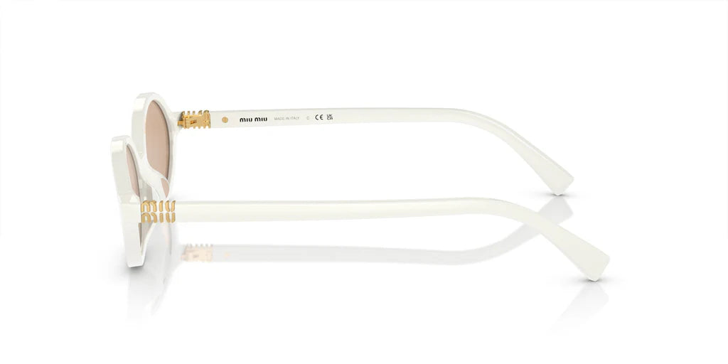 Miu Miu SMU04Z - (White/Orange Internal Silver Mirror)