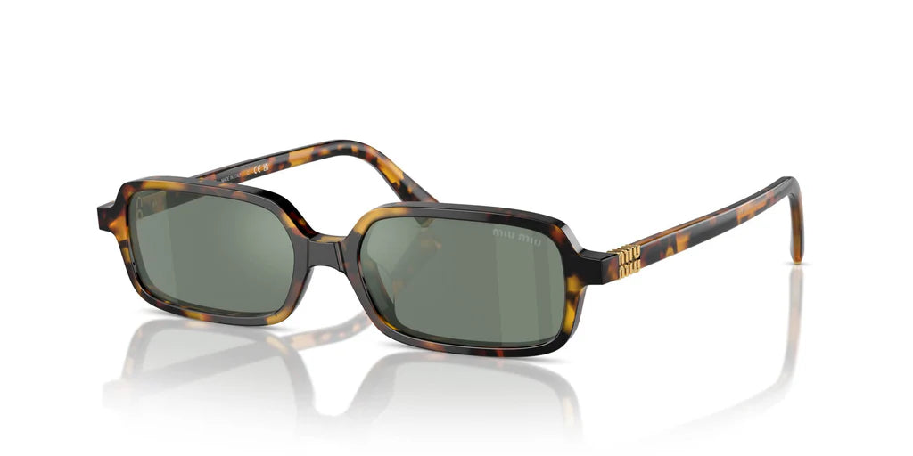 Miu Miu SMU11Z - (Honey Havana/Green Silver Mirror)