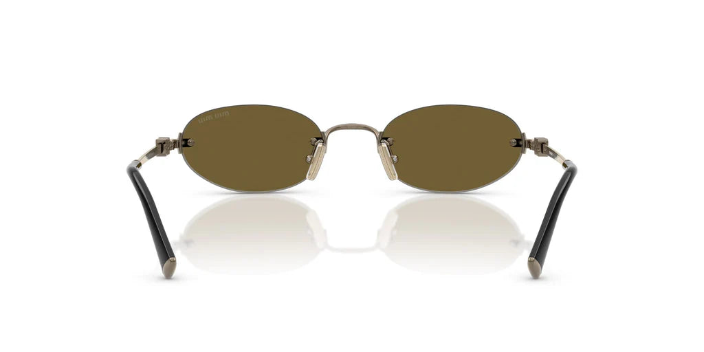 Miu Miu SMUA54S - (Old Gold/Dark Brown)