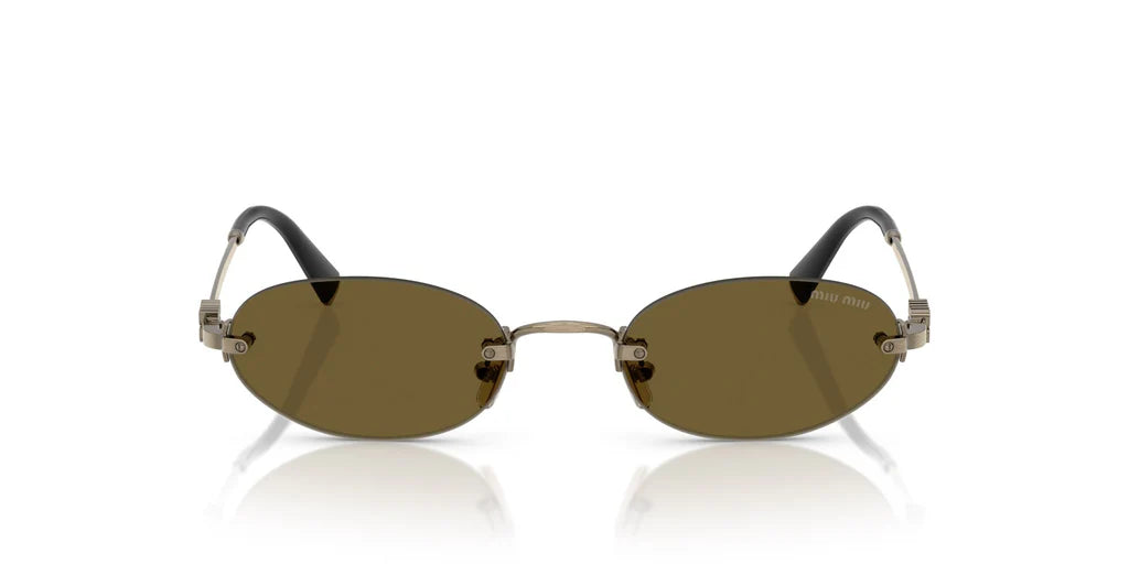 Miu Miu SMUA54S - (Old Gold/Dark Brown)
