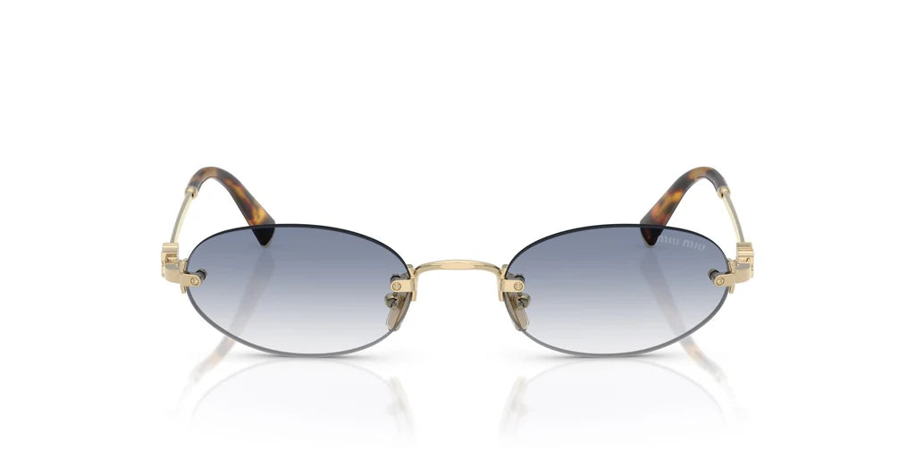 Miu Miu SMUA54S - (Pale Gold/Clear Light Blue Gradient)