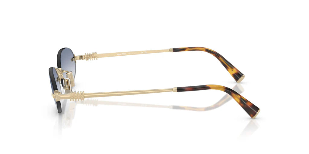 Miu Miu SMUA54S - (Pale Gold/Clear Light Blue Gradient)