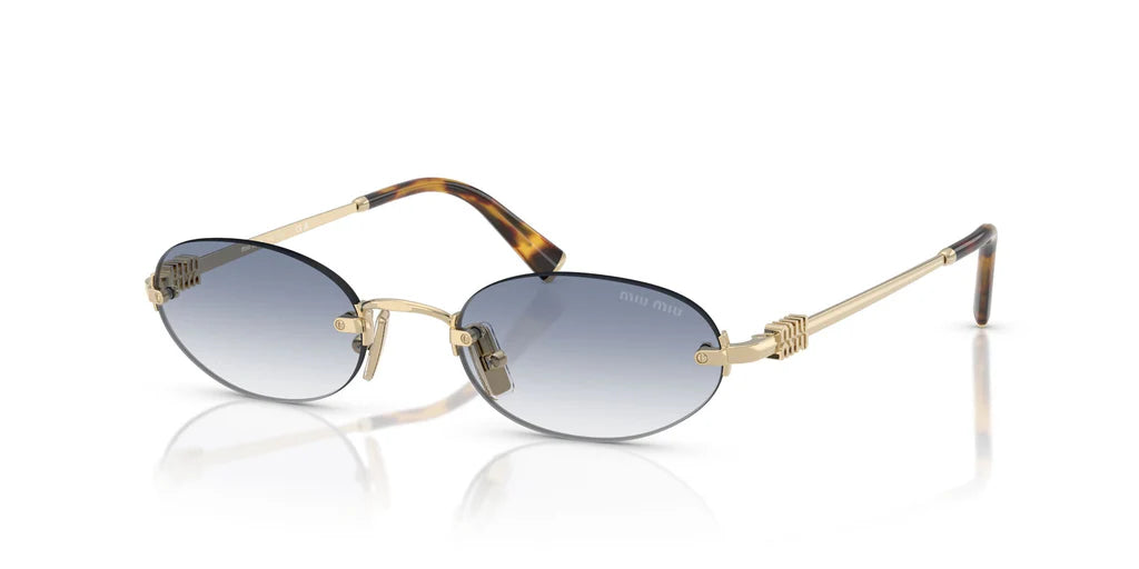 Miu Miu SMUA54S - (Pale Gold/Clear Light Blue Gradient)