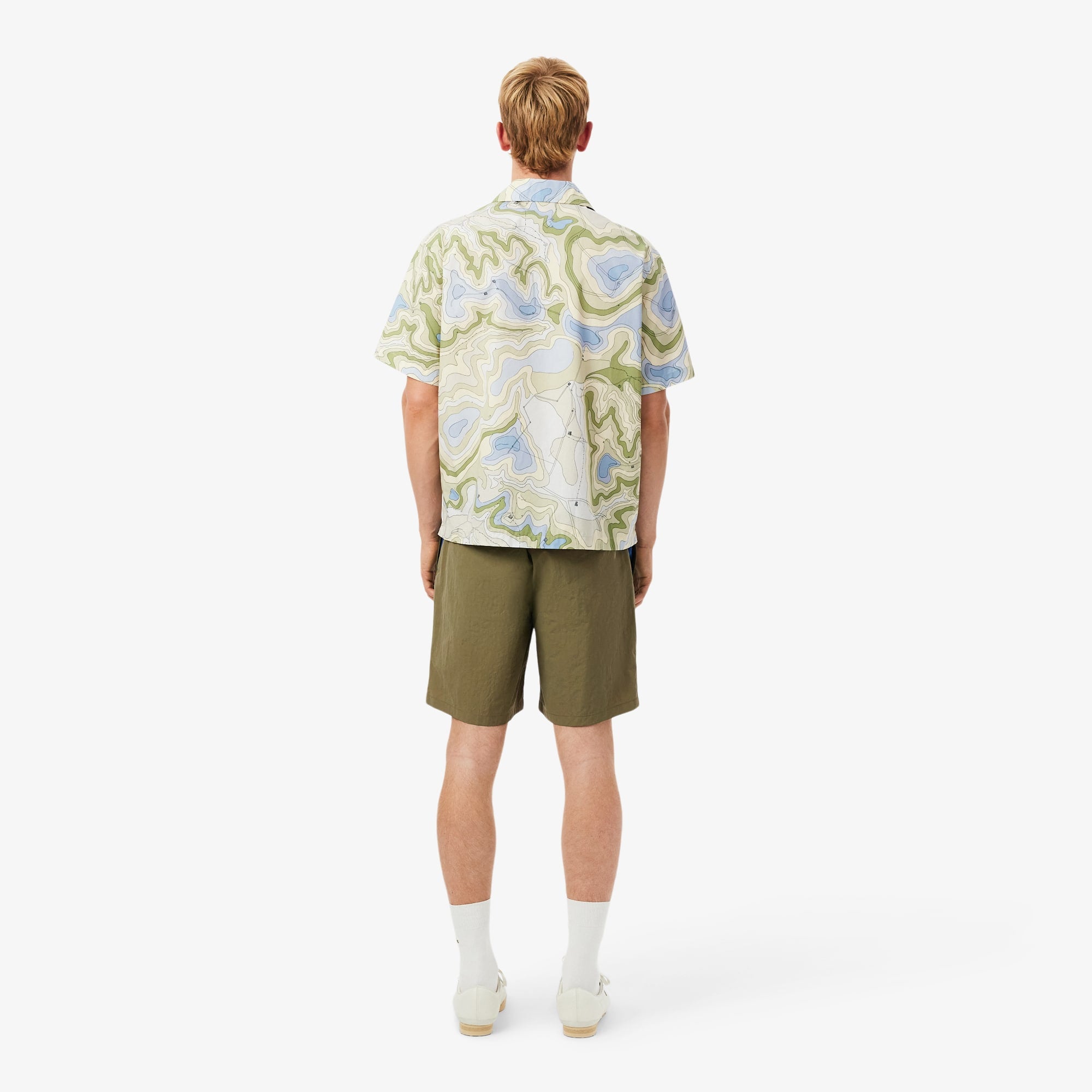 Men's Water-Repellent Wind Resistant Nylon Shorts - Khaki Green