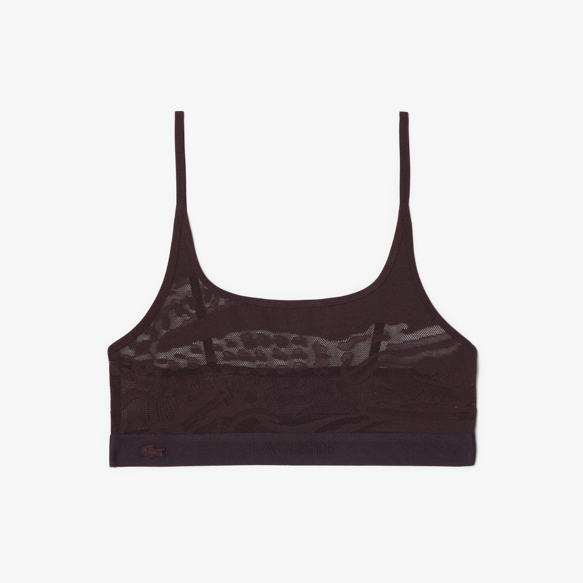 Accent Mesh Bralette - Brown