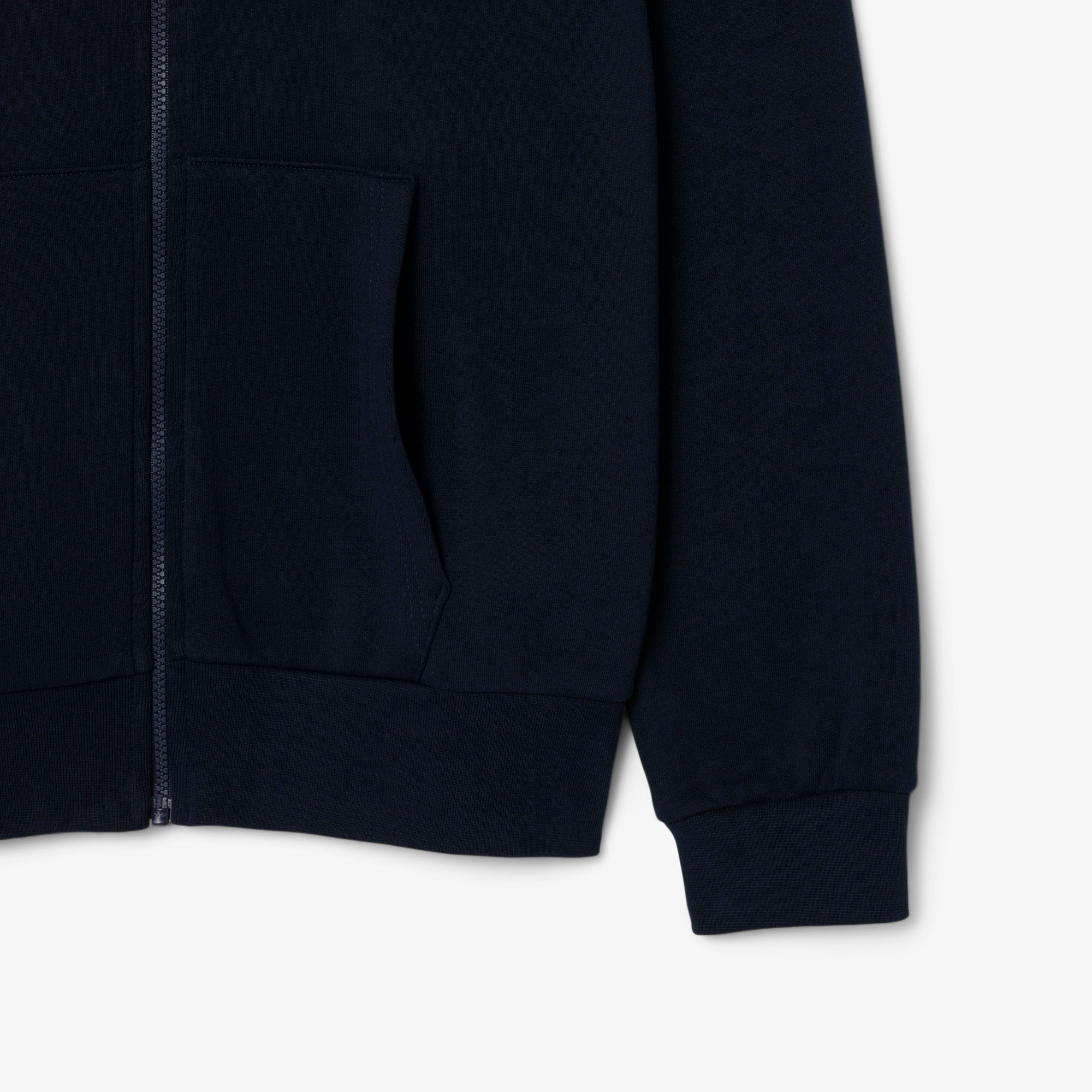 Men's Zip-Up Fleece Hoodie - Navy Blue