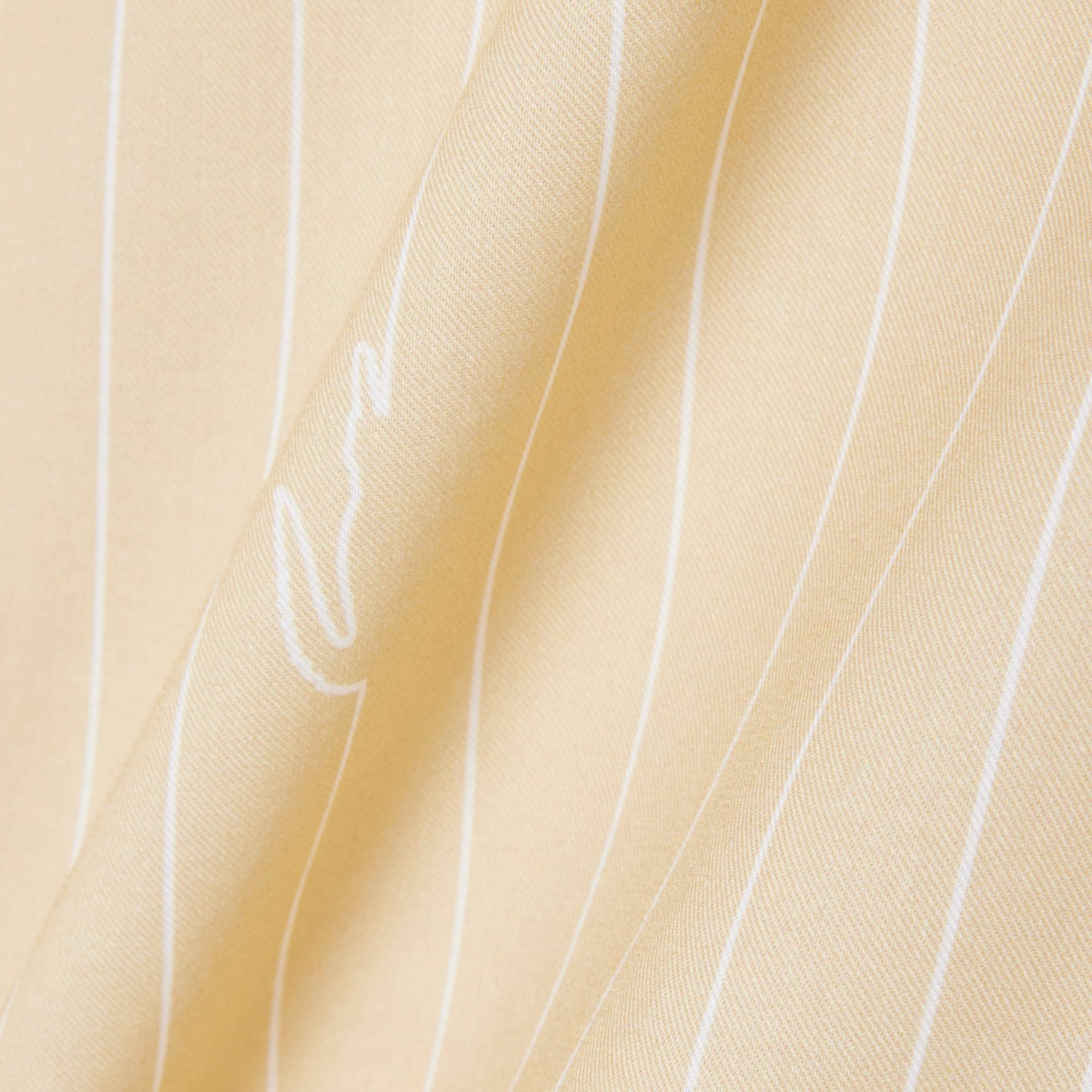 Relaxed Fit Print Twill Shirt - Beige / Blanc