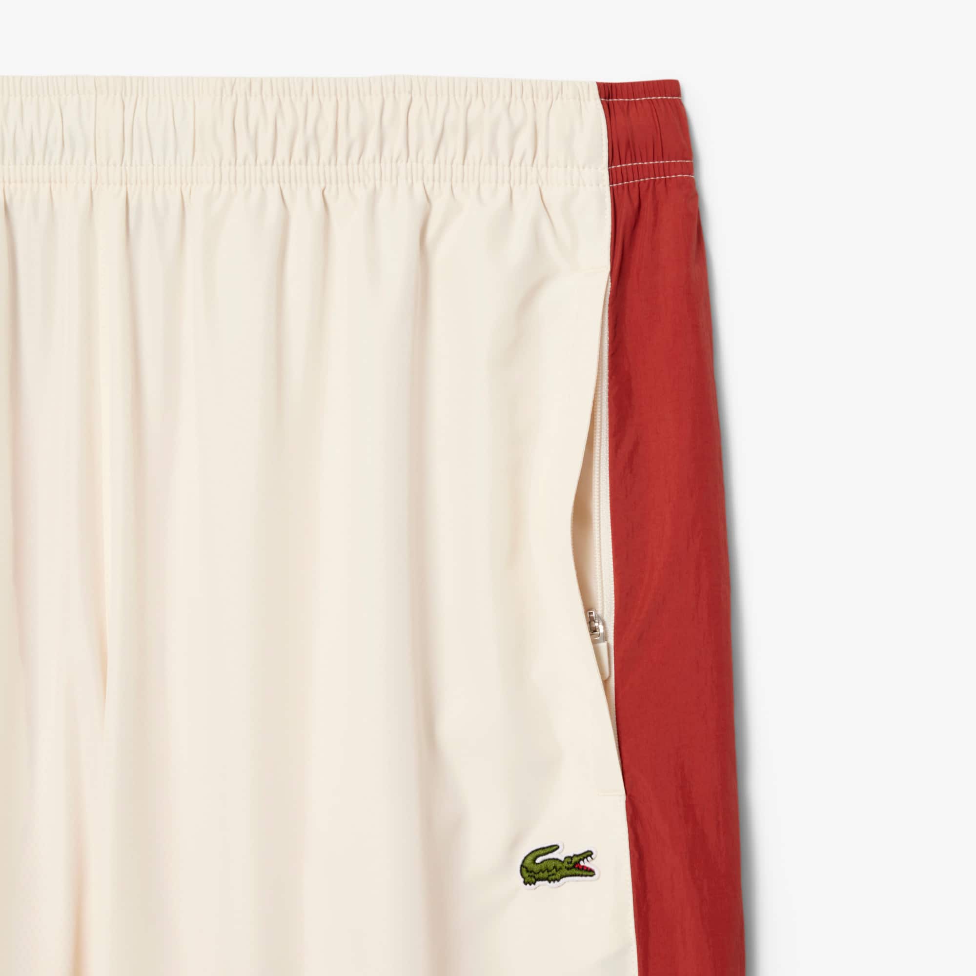 Men's Lightweight Water-Repellent Sweatpants - White / Brown / Light Brown