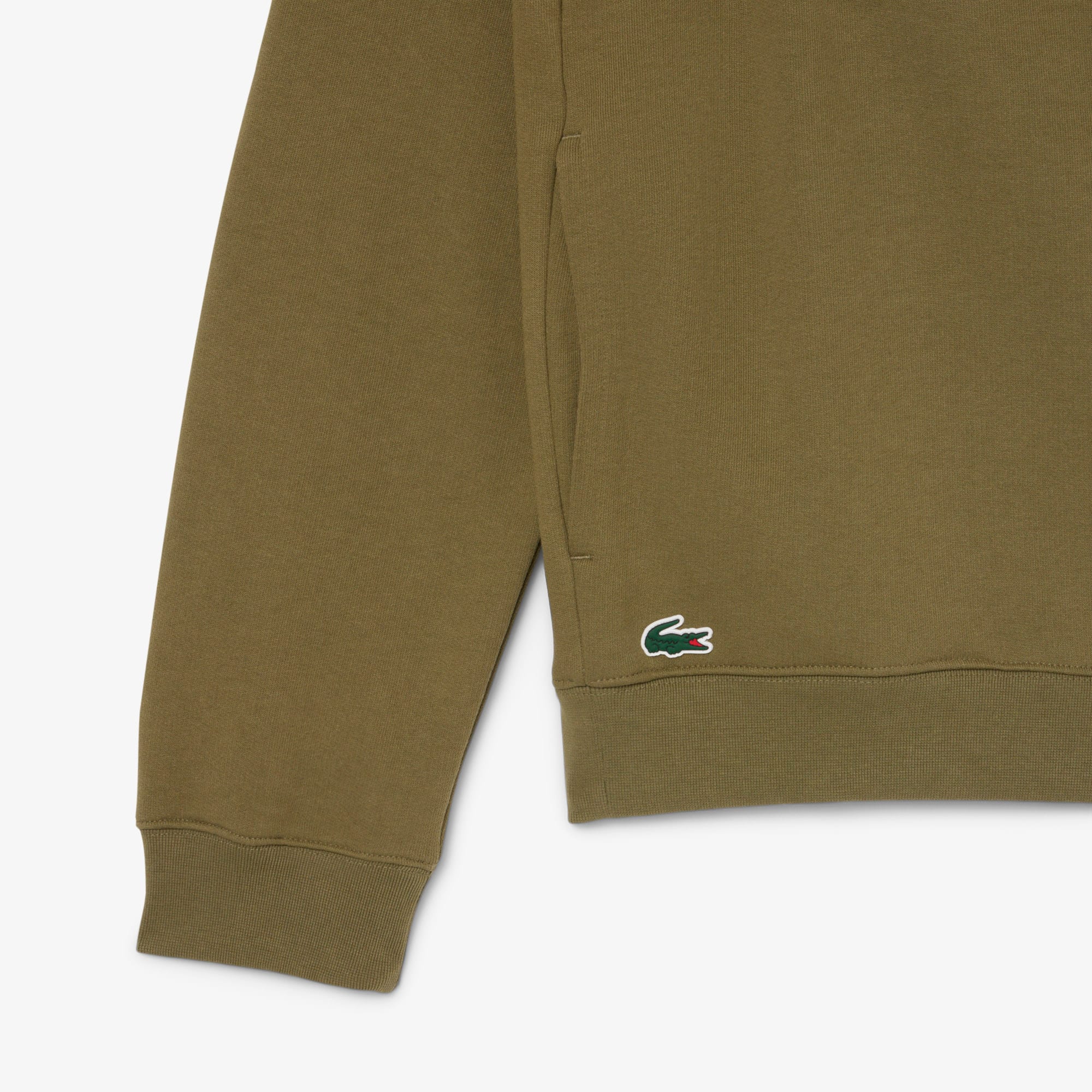 Men's Printed Fleece Golf Hoodie - Khaki Green