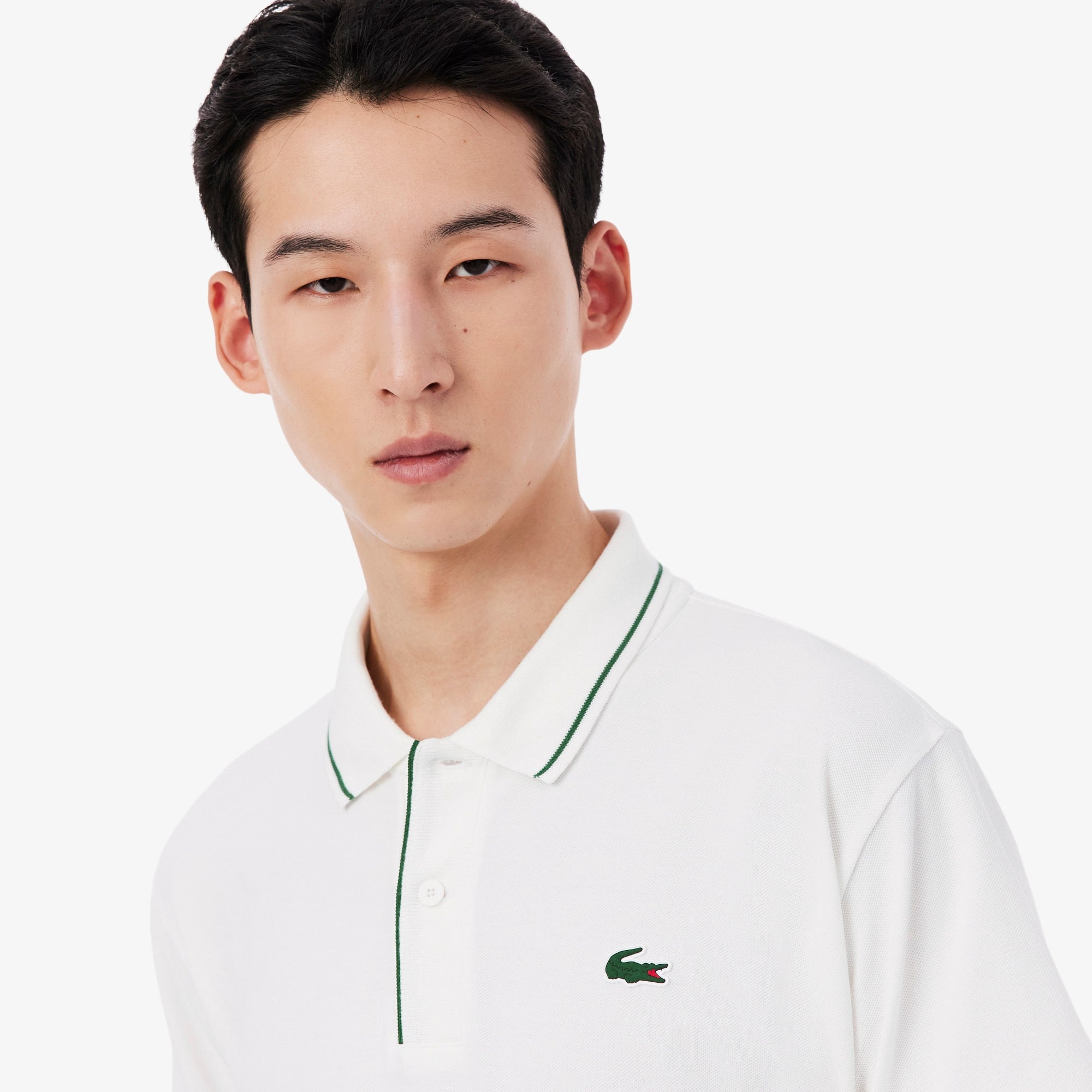 Heat Regulating Mini Piqué Golf Polo - White