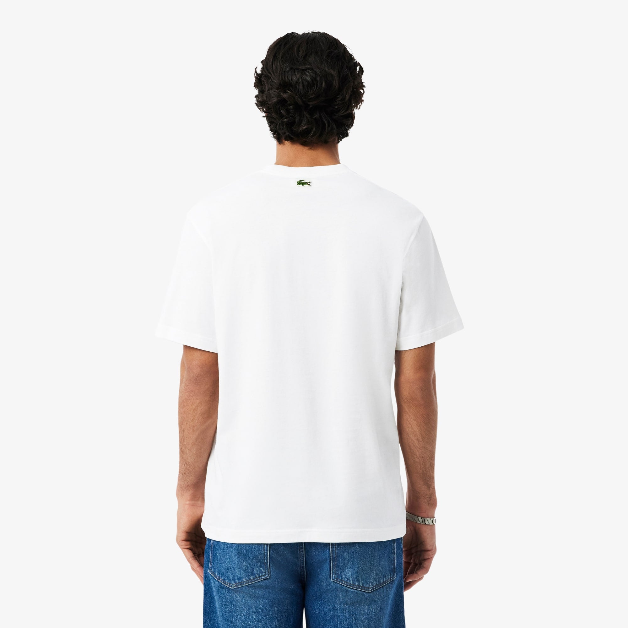 Printed Cotton T-Shirt - White