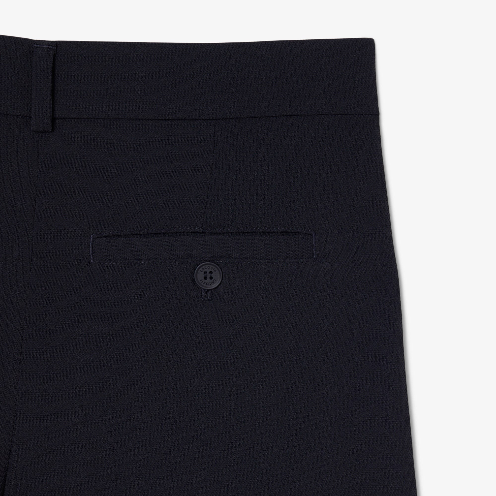 Oversized Fluid Piqué Suit Pants - Abysm blue