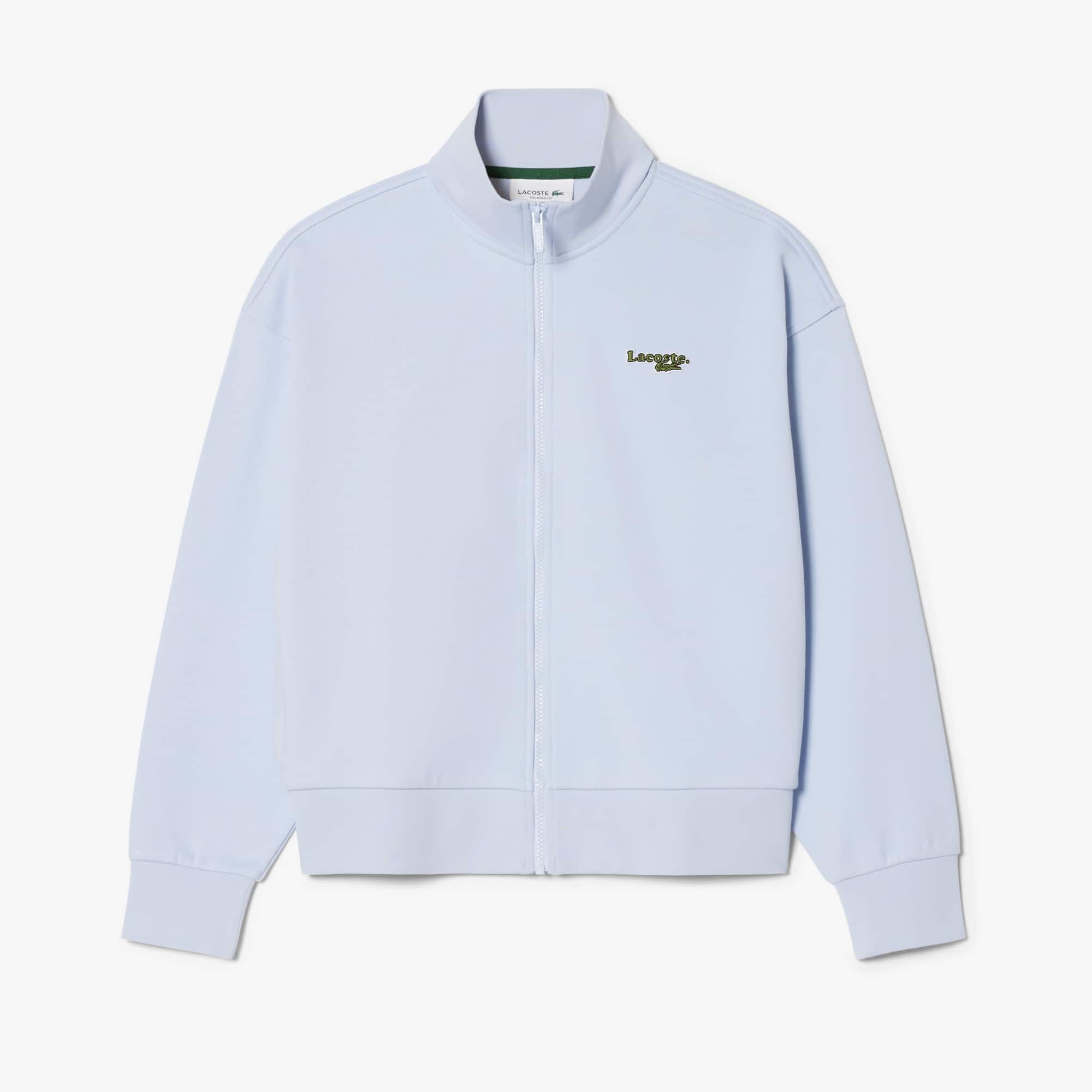 Relaxed Fit Zipped Badge Sweatshirt - Phoenix blue