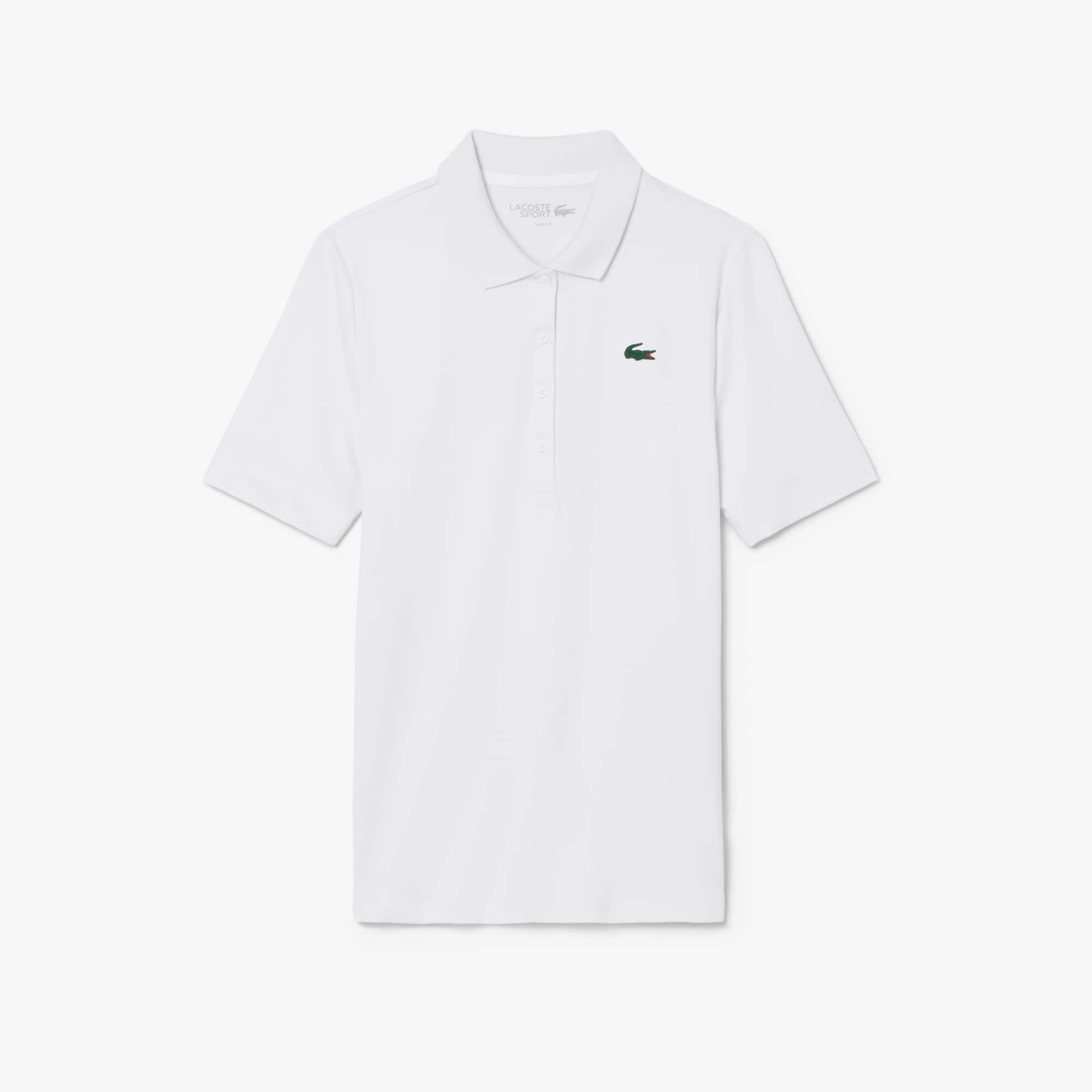 Slim Fit UV Protect Stretch Golf Polo - White