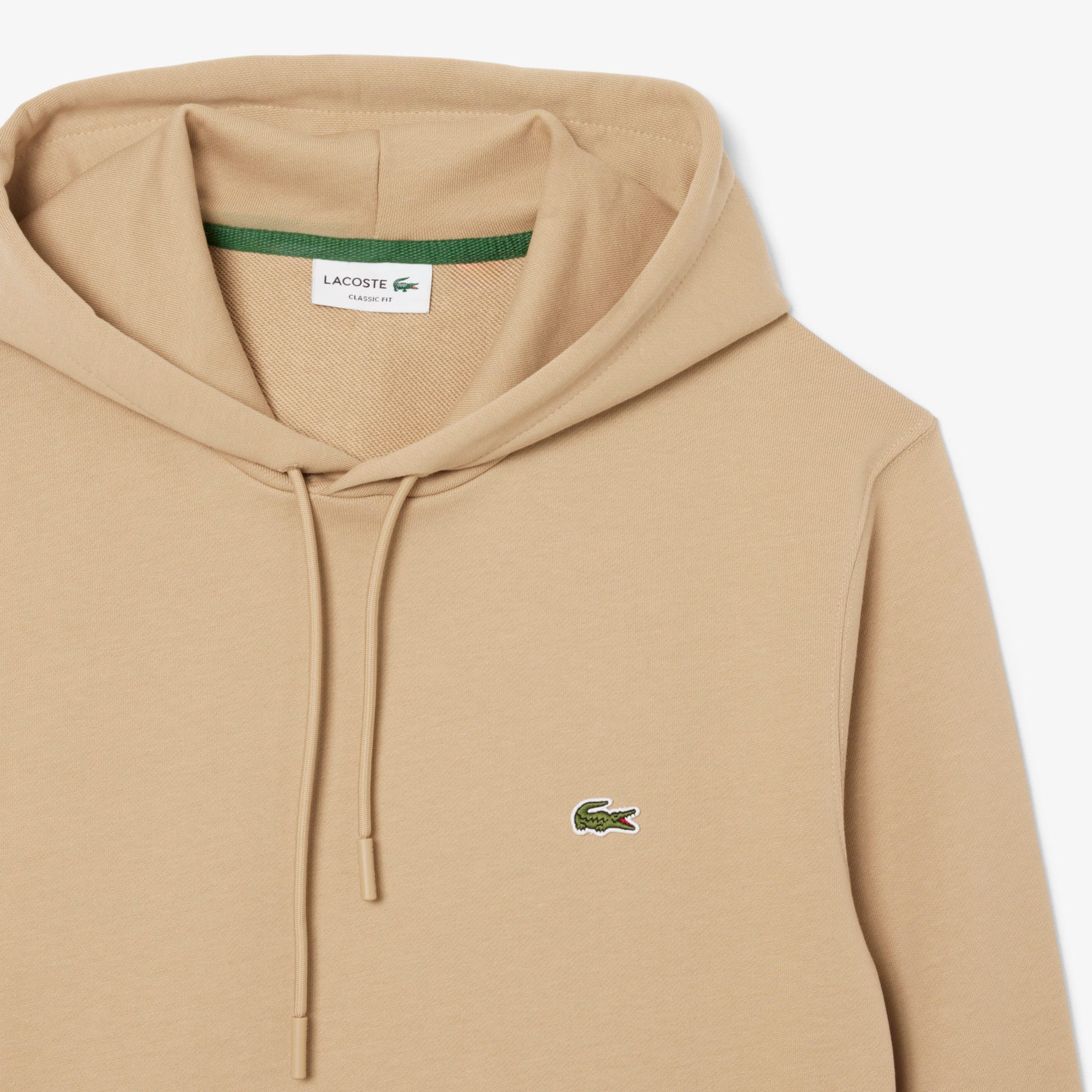 Men's Cotton Fleece Hoodie - Beige