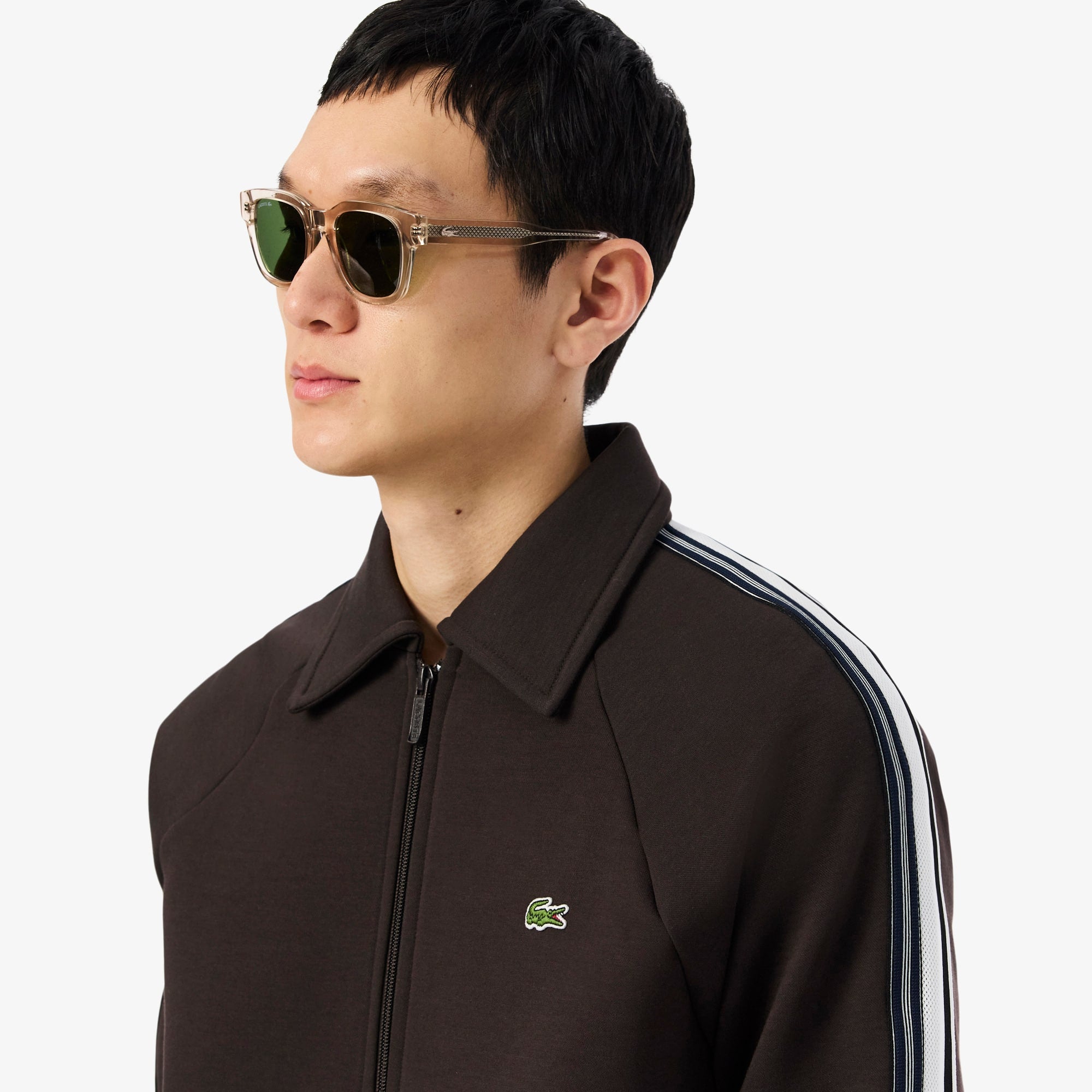 Men's Made In France Zip-Up Sweatshirt - Brown