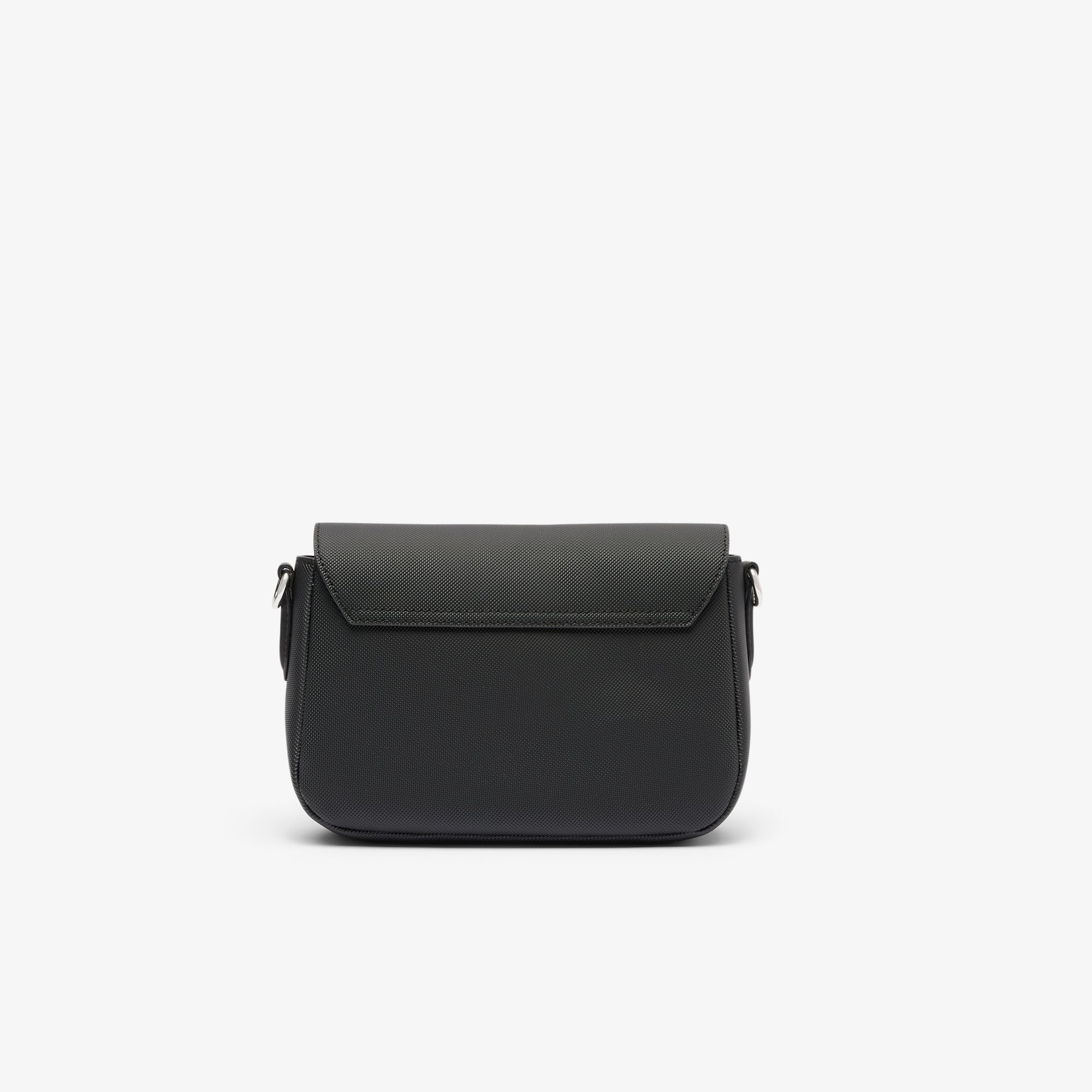 Flap Close Shoulder Bag - Black