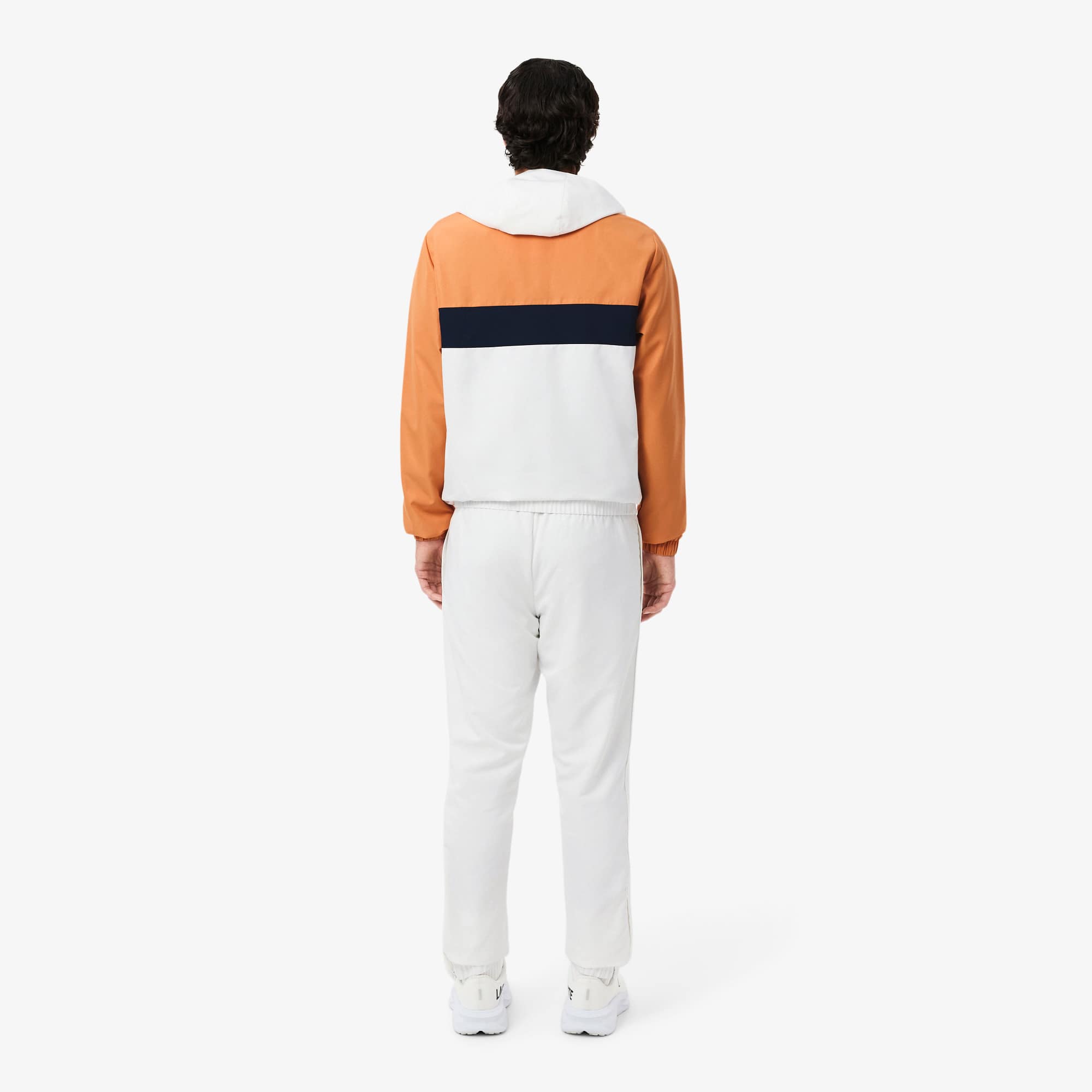 Men's Sport Sweatsuit - Blanc / Orange / Bleu Marine