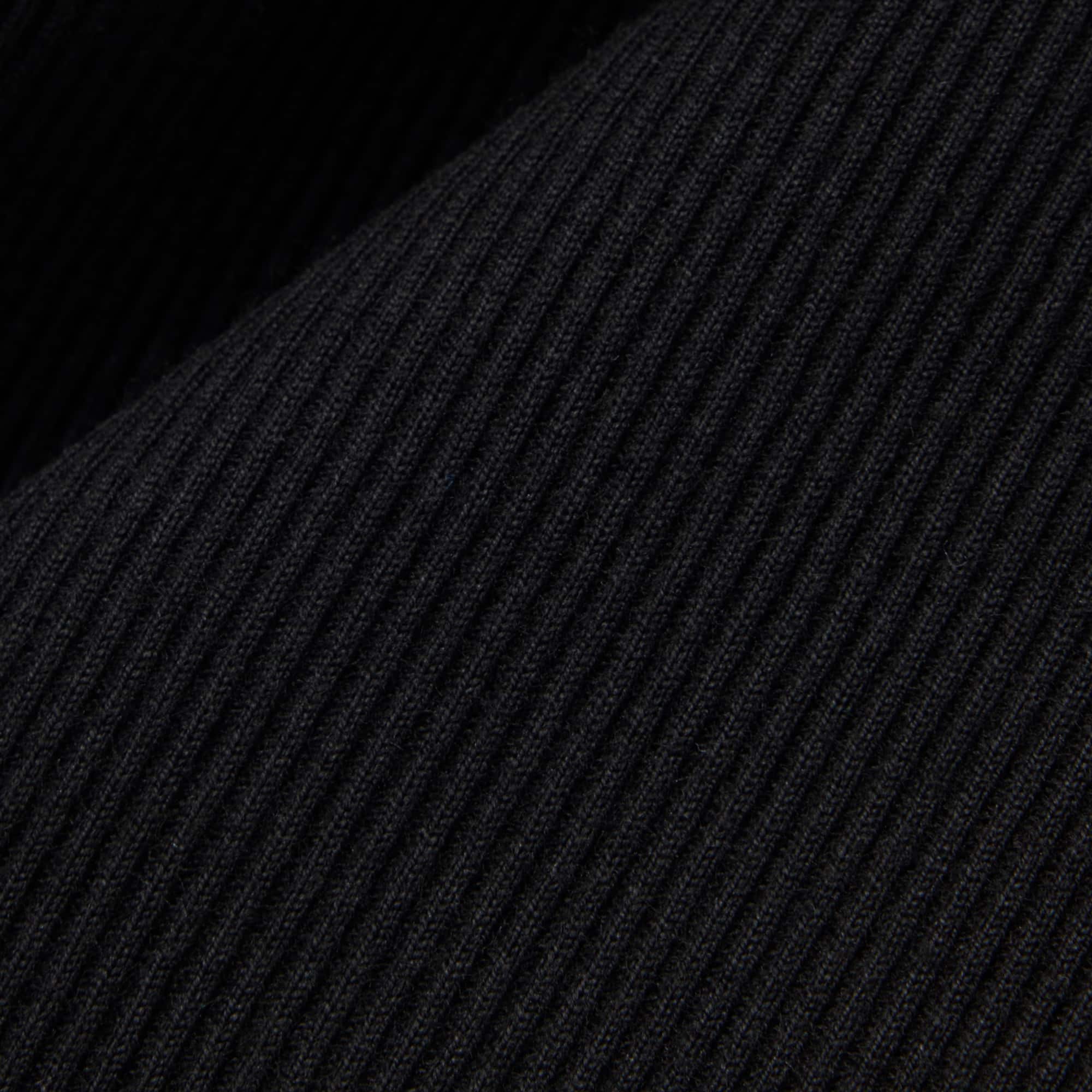 Women's Slim Fit L.12.D Ribbed Cotton Polo - Black