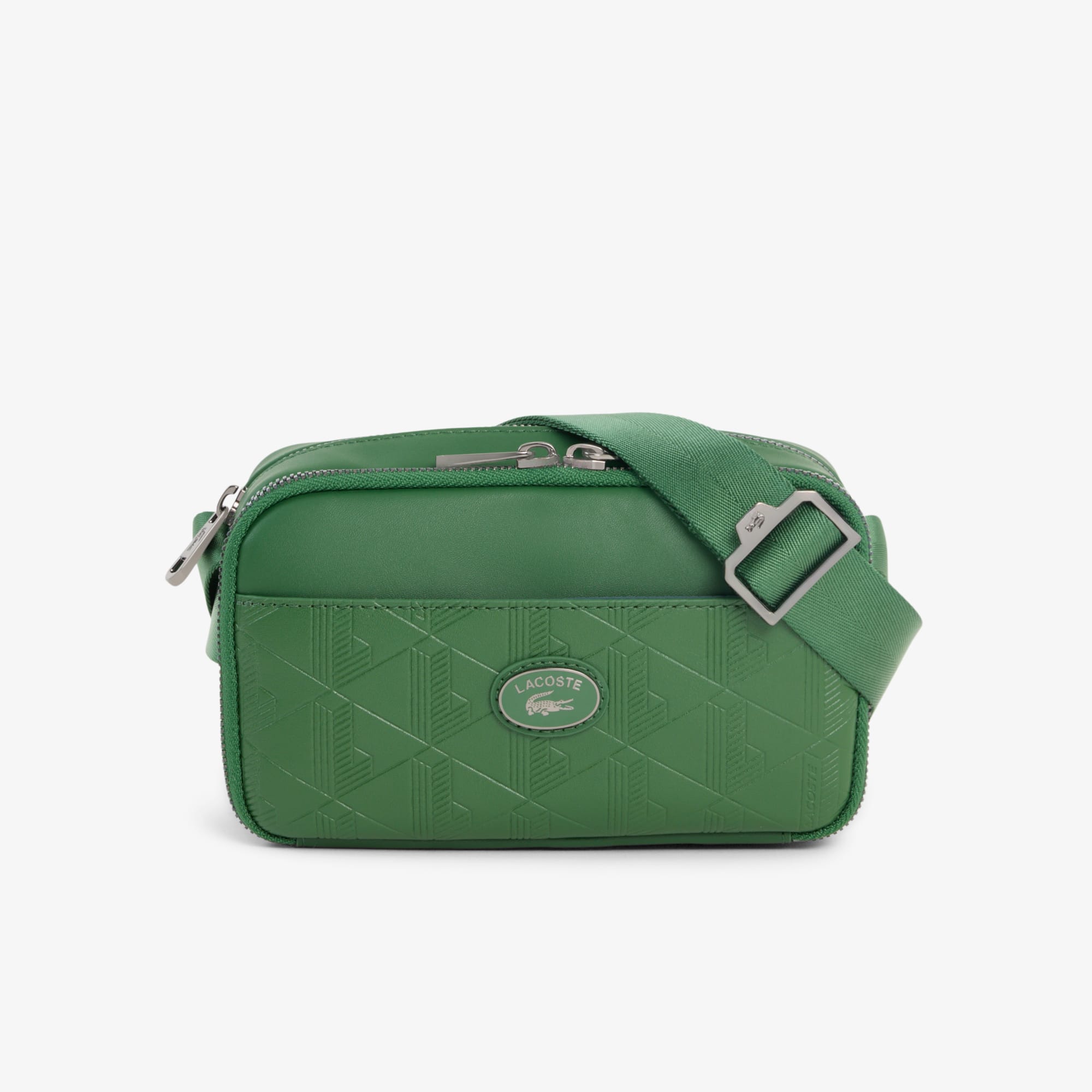 Vertical Leather Monogram Satchel - Vert