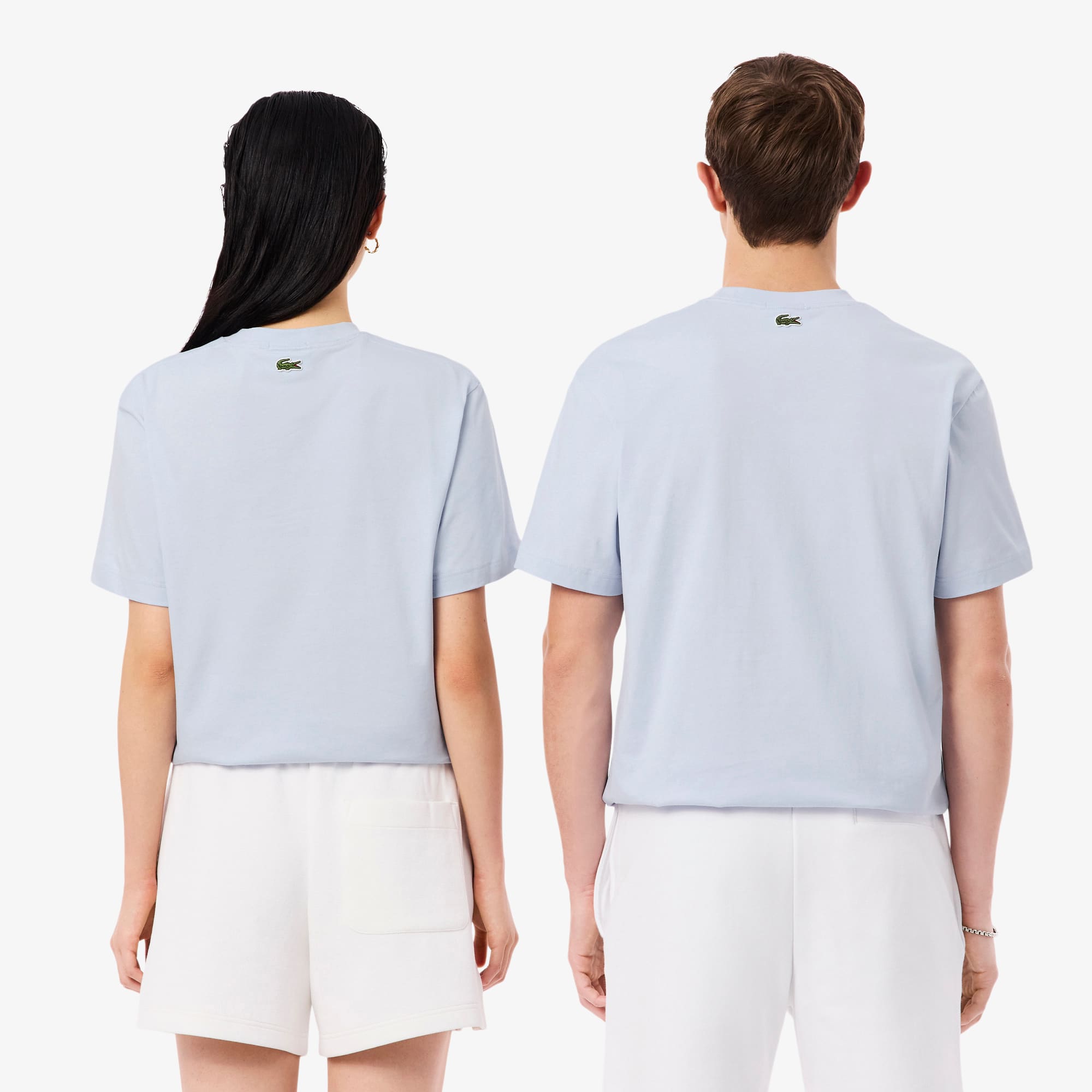 Embroidered Cotton T-Shirt - Phoenix blue