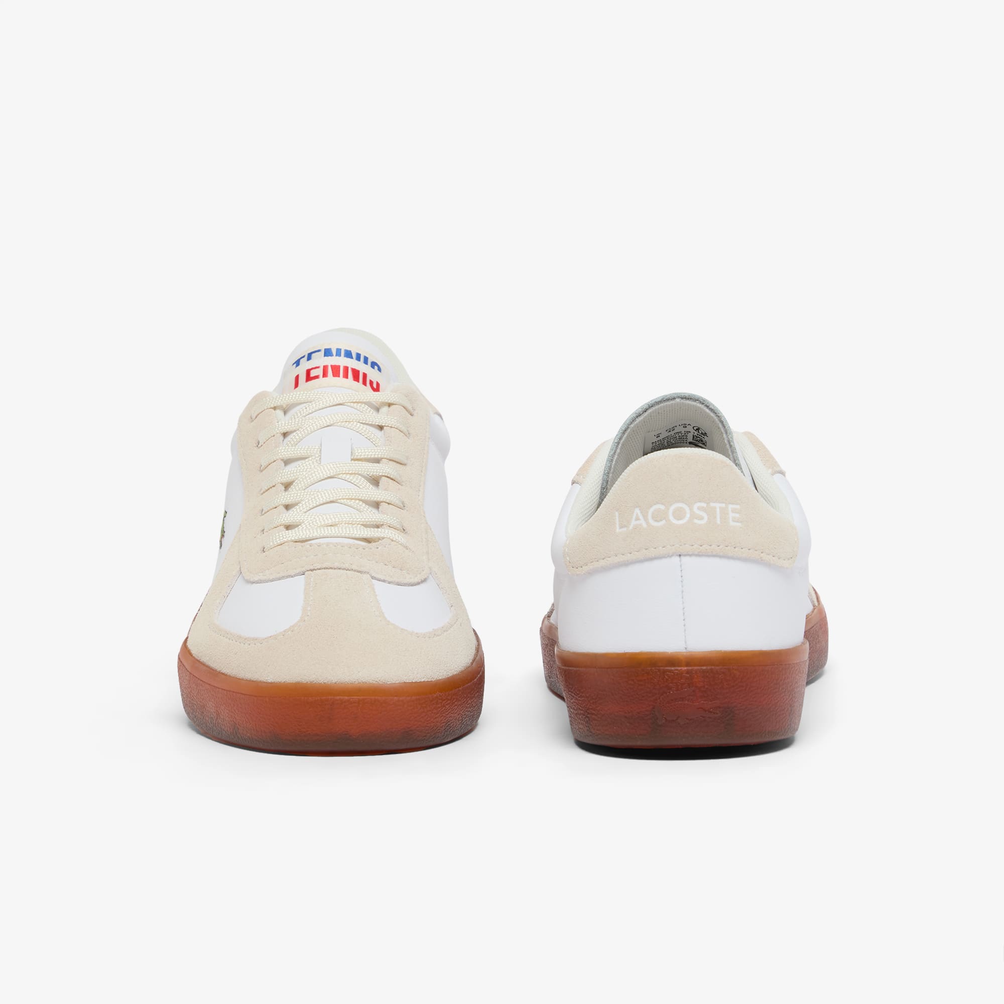 Men's Baseshot Pro Leather Sneakers - WHT/GUM