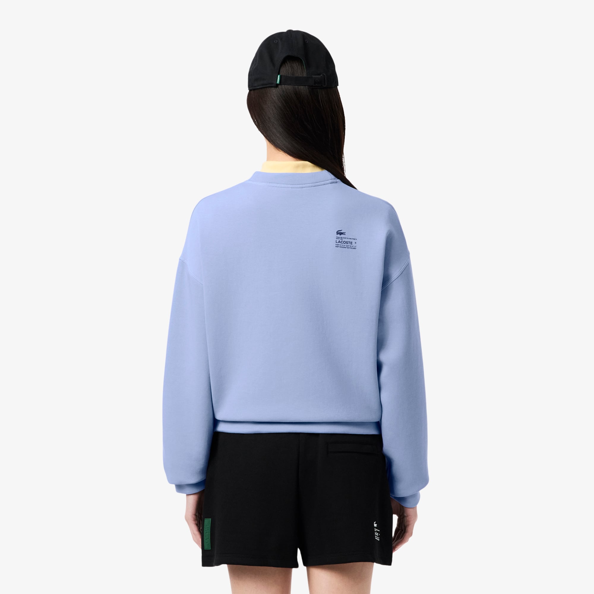 Women's Oversized Cotton Sweatshirt - Purple