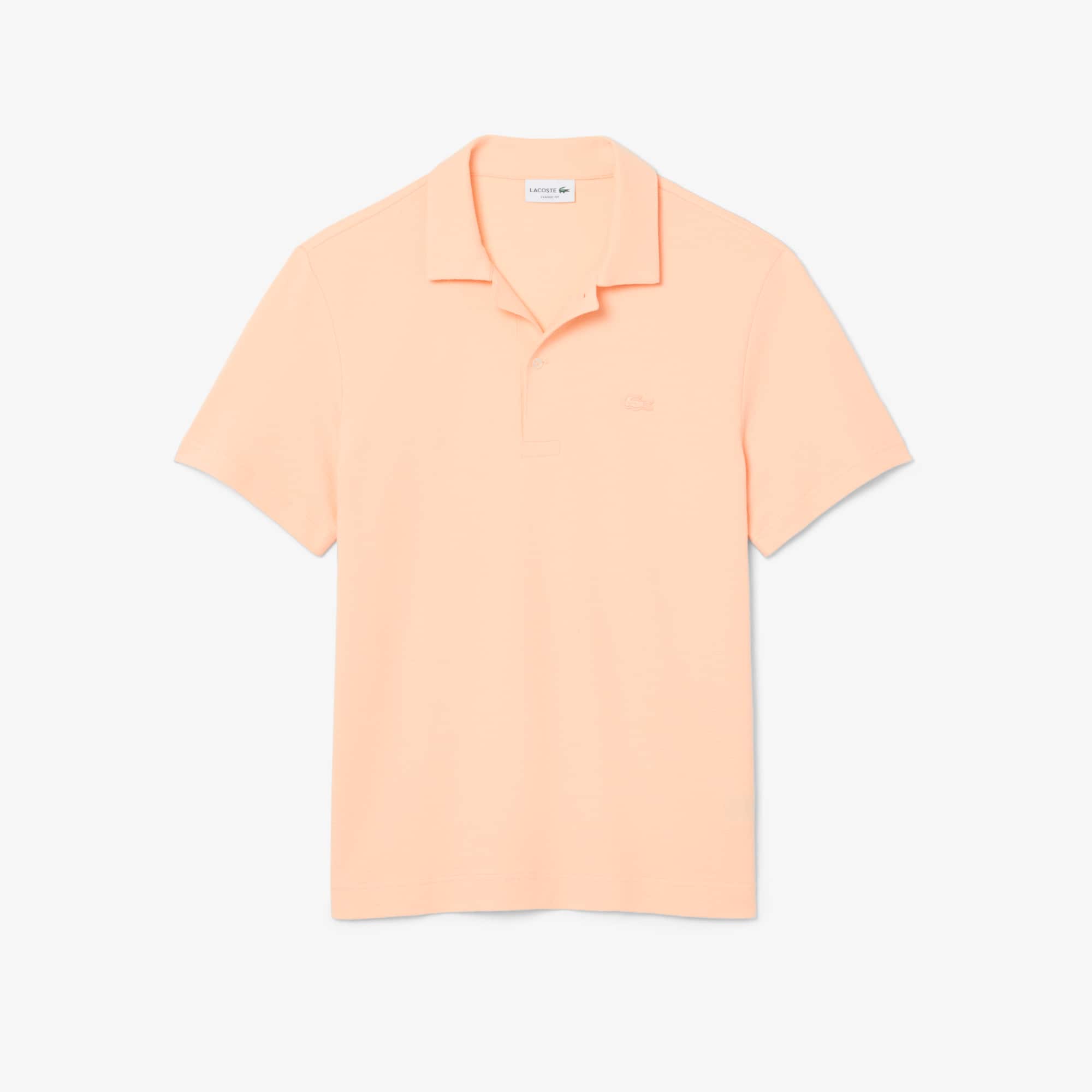 Classic Fit Textured Polo - Rose Pale