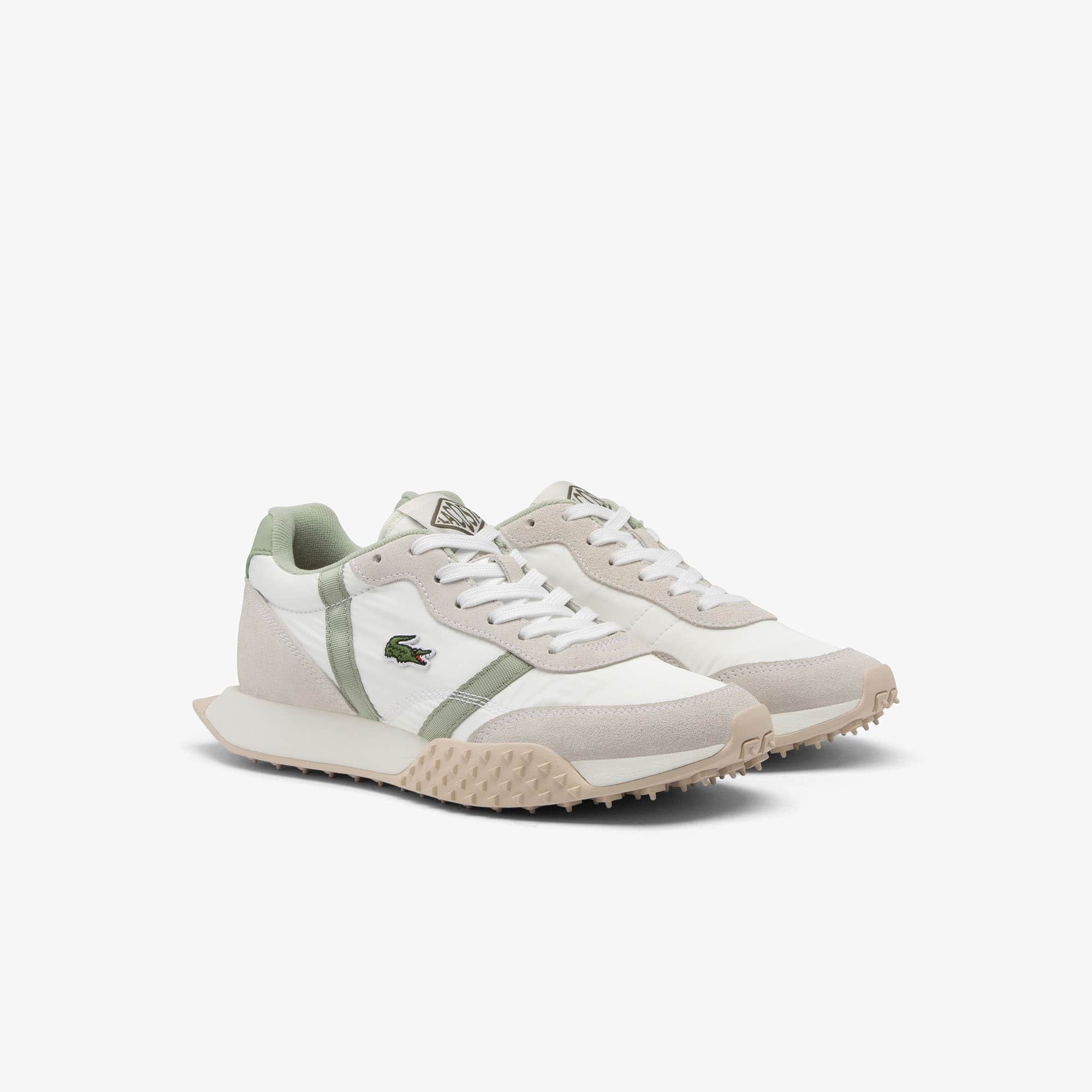 Women's L-Spin Evo Sneakers - WHT/LT KHK