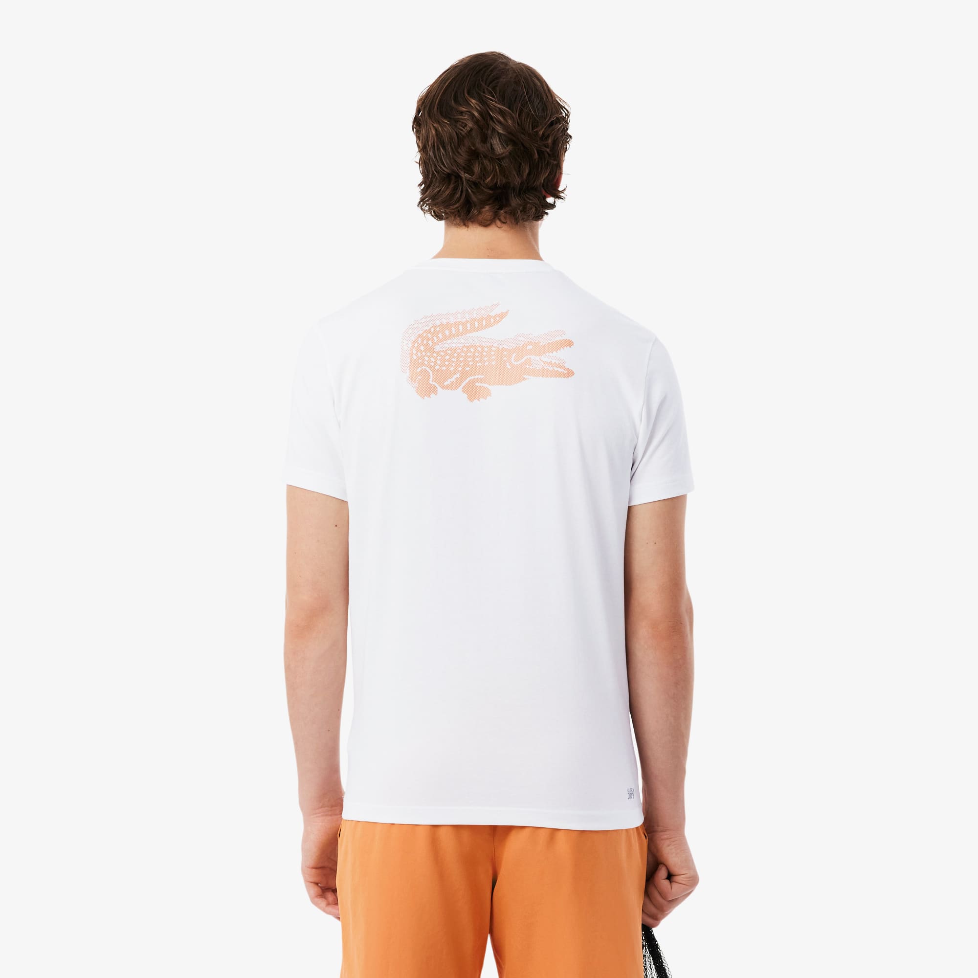 Ultra Dry Graphic Sport T-Shirt - Blanc / Orange