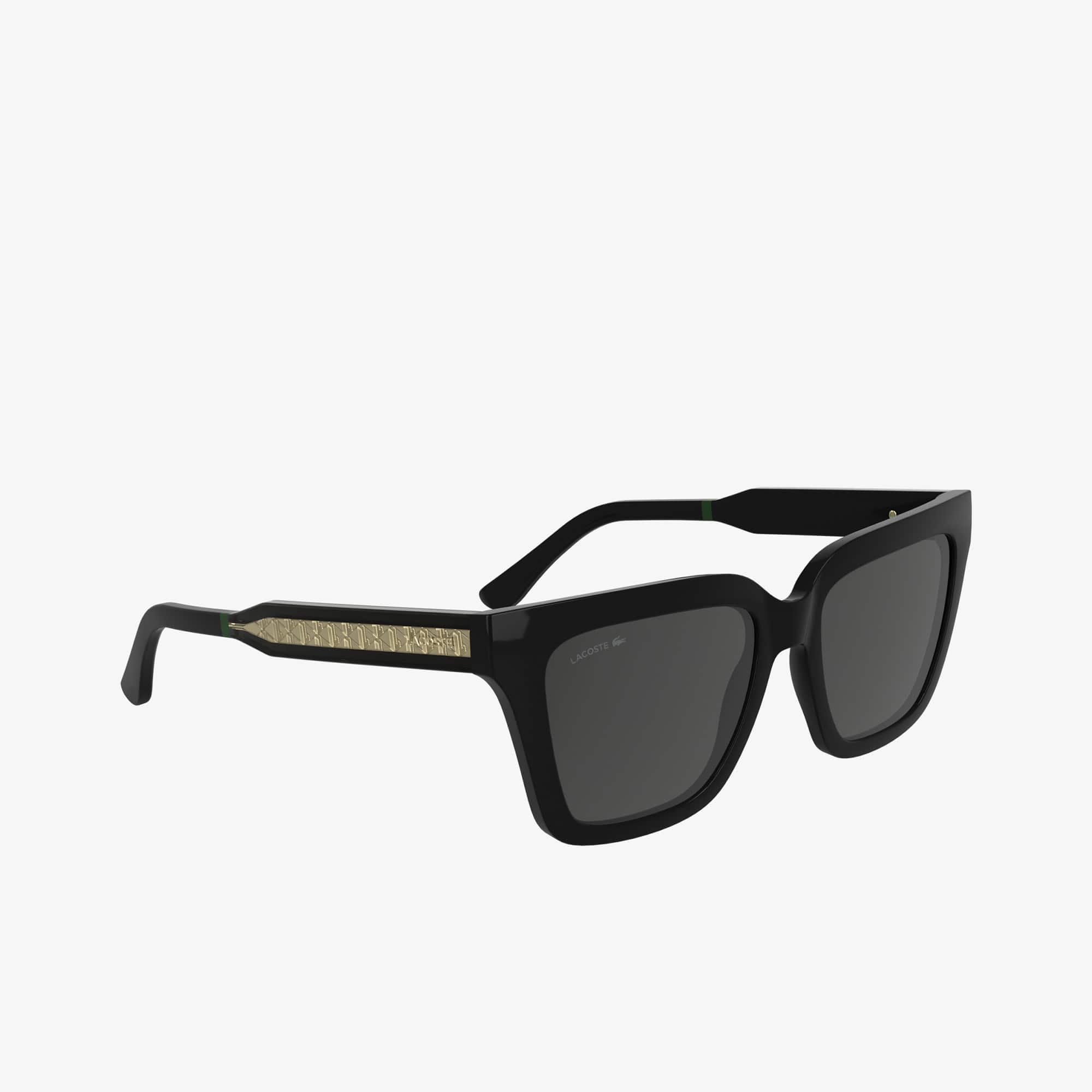 Monogram Rectangle Glasses - MATT BLACK