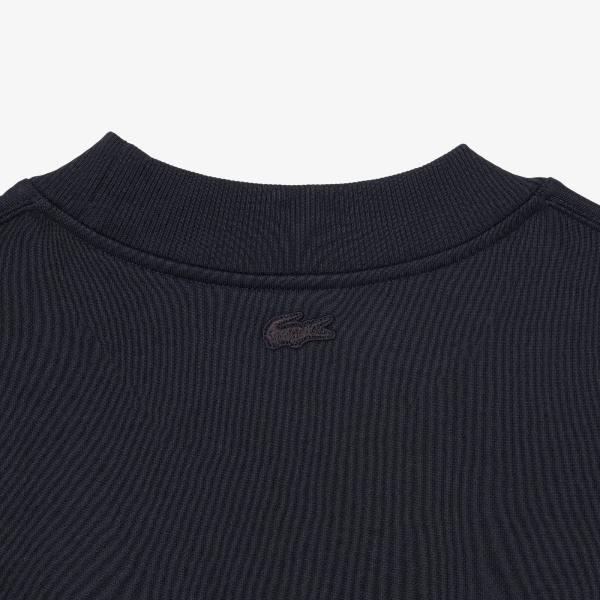 Embroidered Fleece Sweatshirt - Black