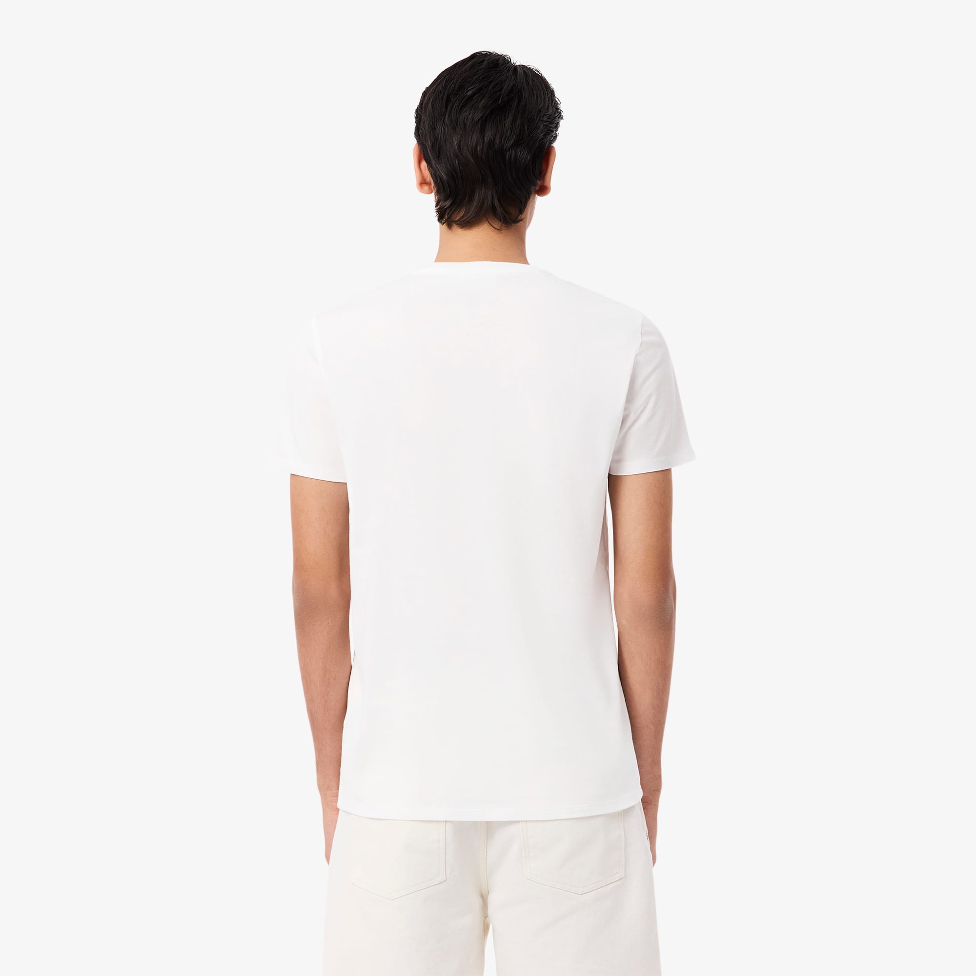 Men's Lightweight Pima Cotton V-Neck T-Shirt - White
