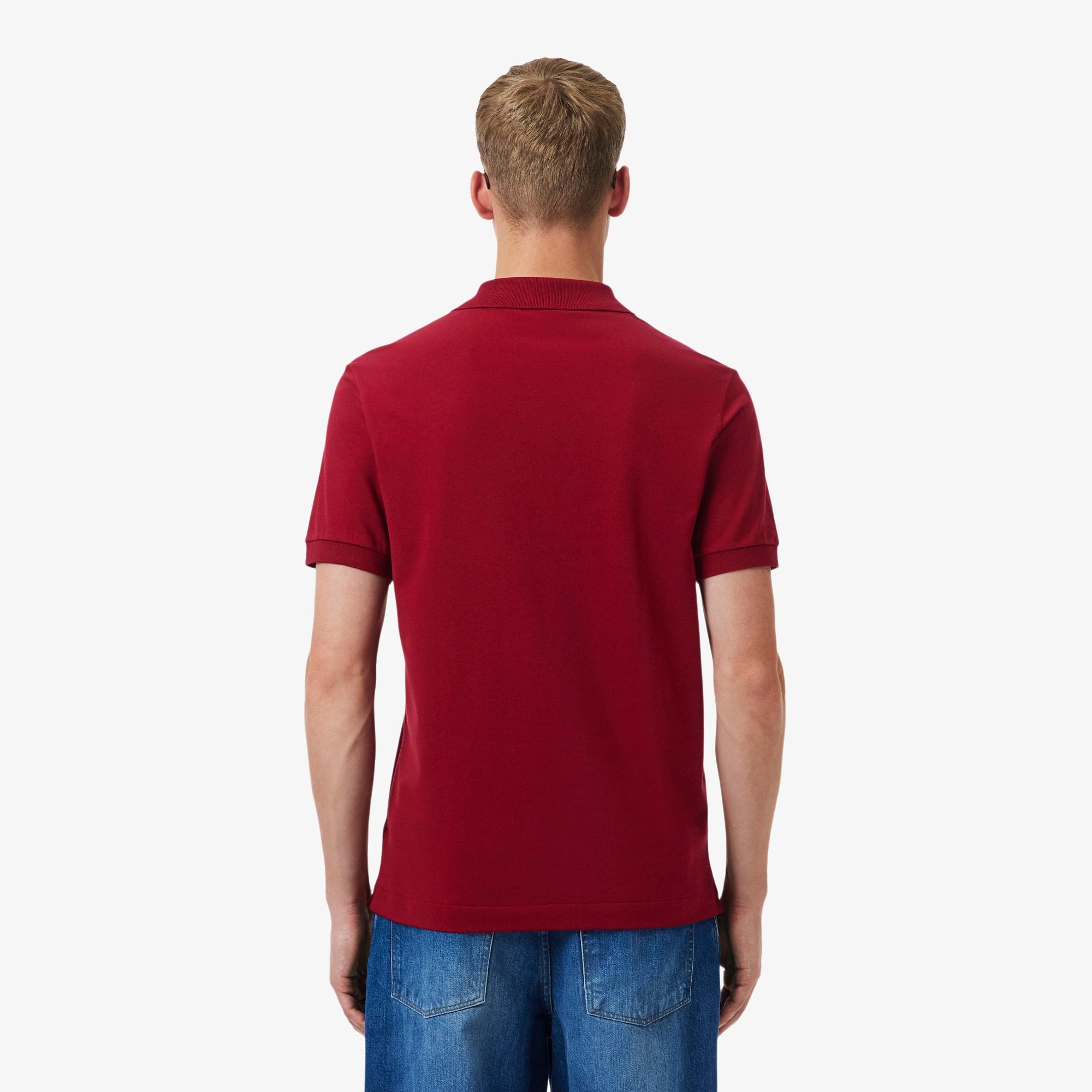 Men's Classic Fit LIGHT Piqué Polo - Bordeaux