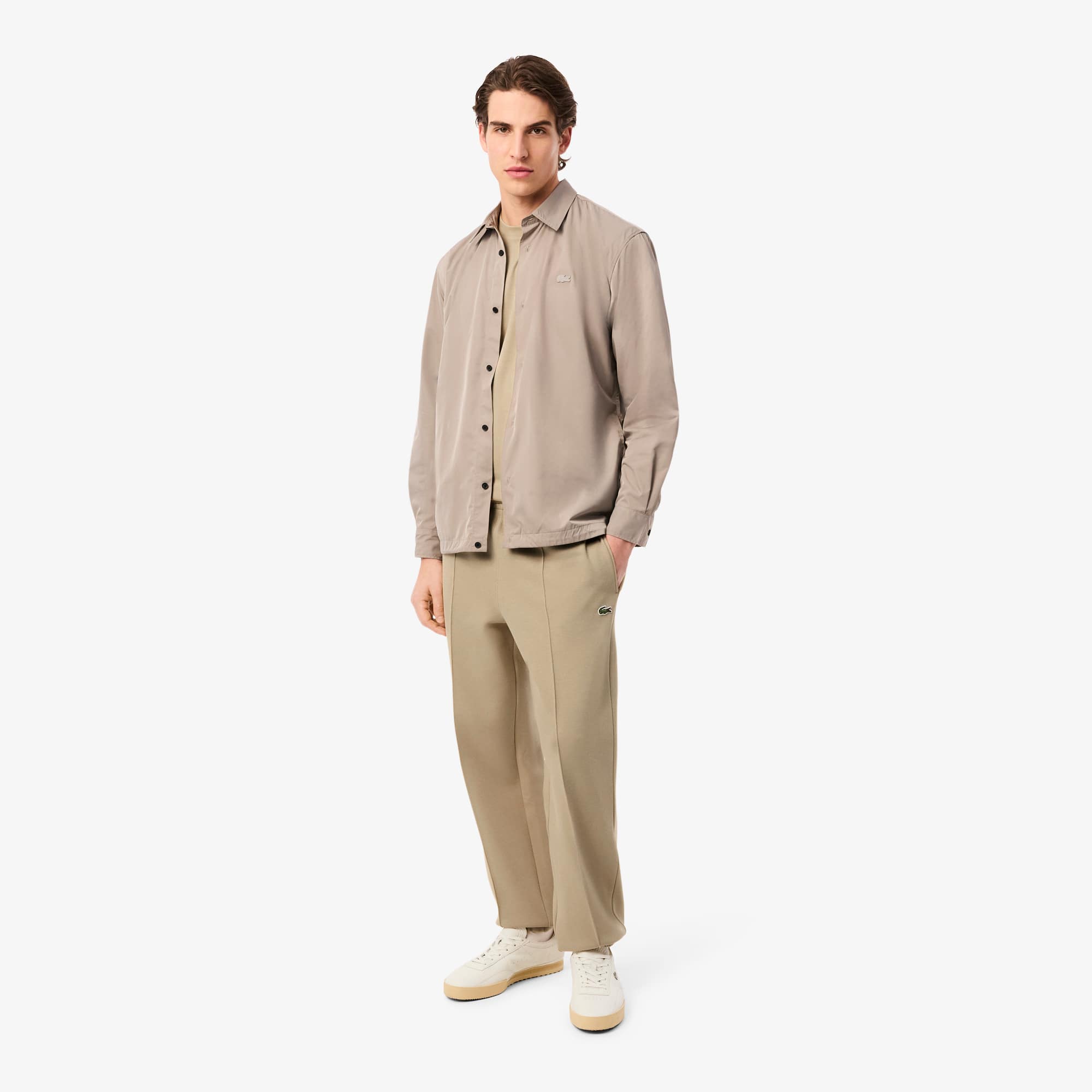 Men's Double Face Piqué Sweatpants - Beige