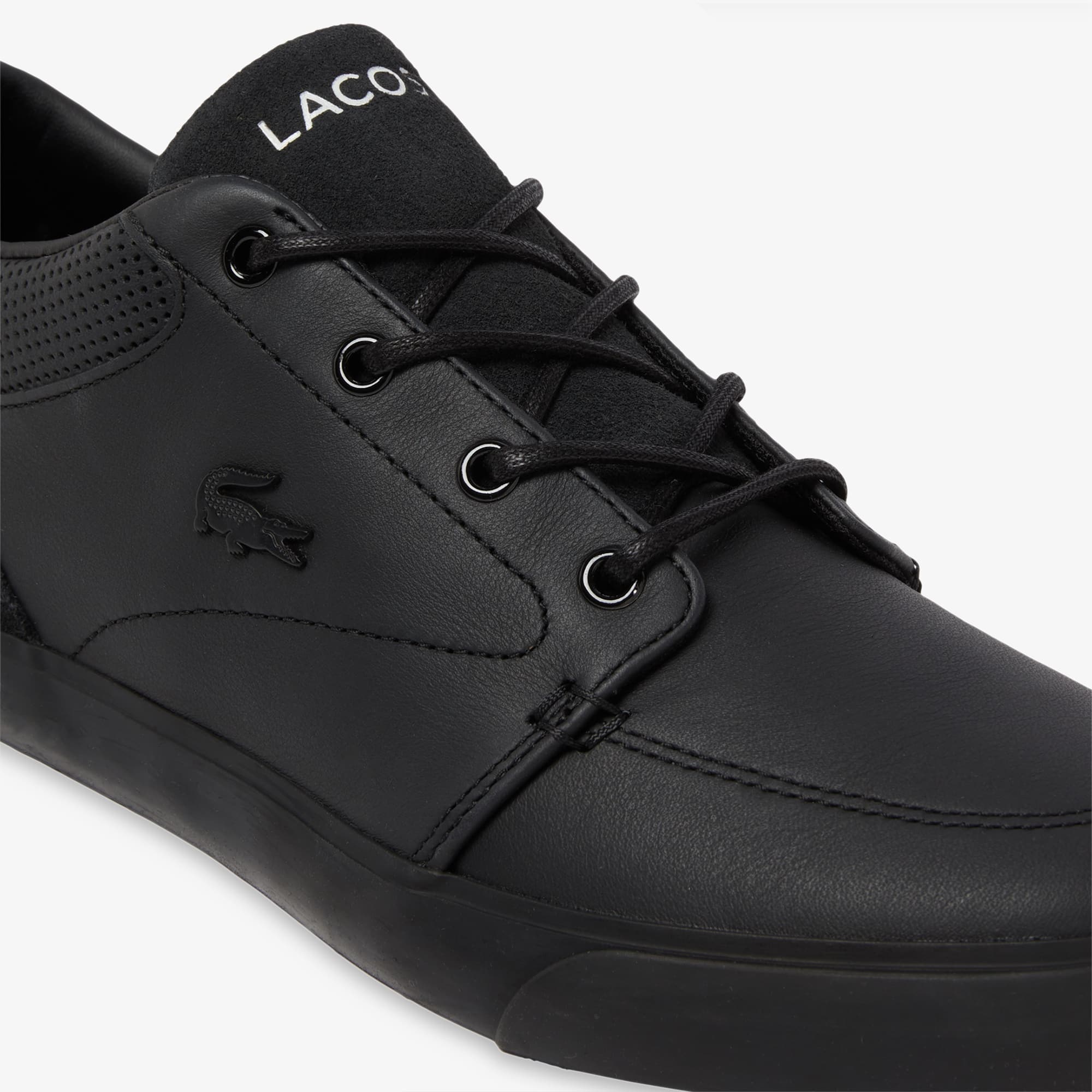 Men's Bayliss Leather Sneakers - BLK/BLK
