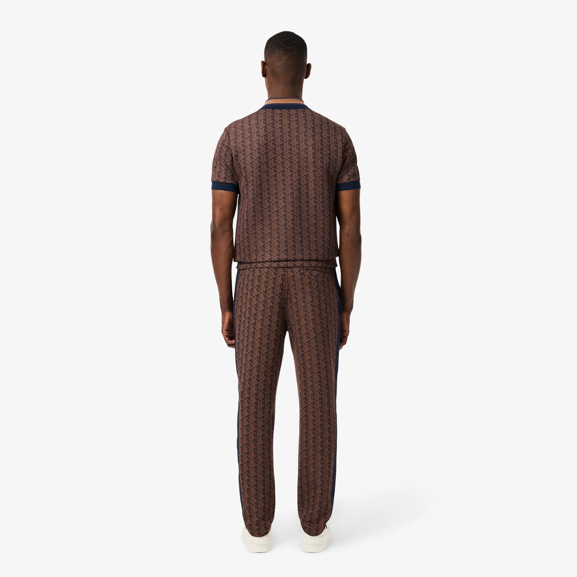 Men's Paris Monogram Sweatpants - Purple / Brown