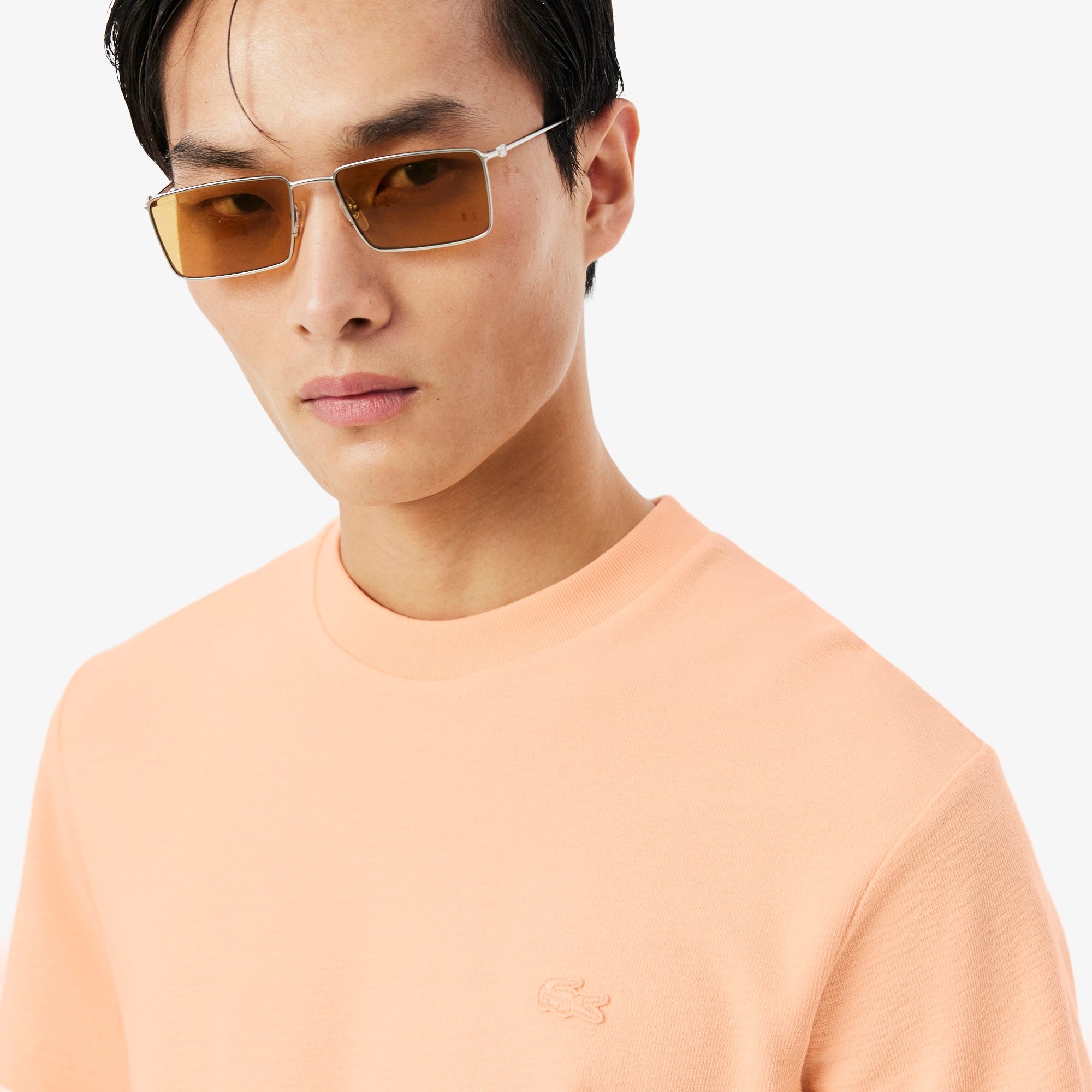 Textured Jersey T-Shirt - Rose Pale