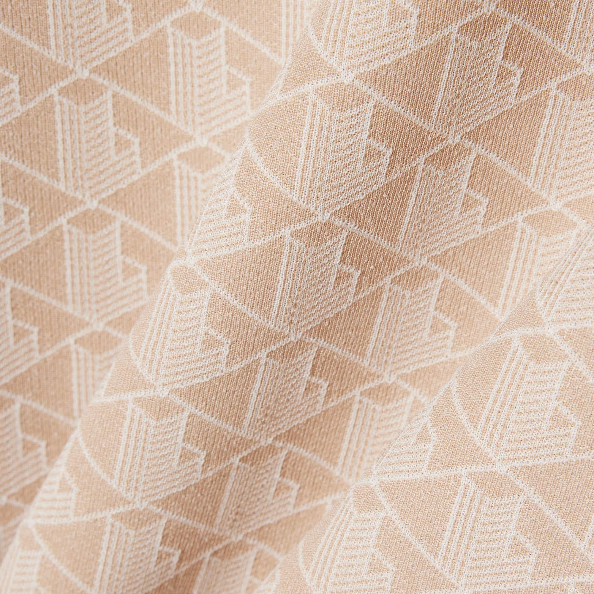 Women's Slim Fit Monogram T-Shirt - Beige / Blanc