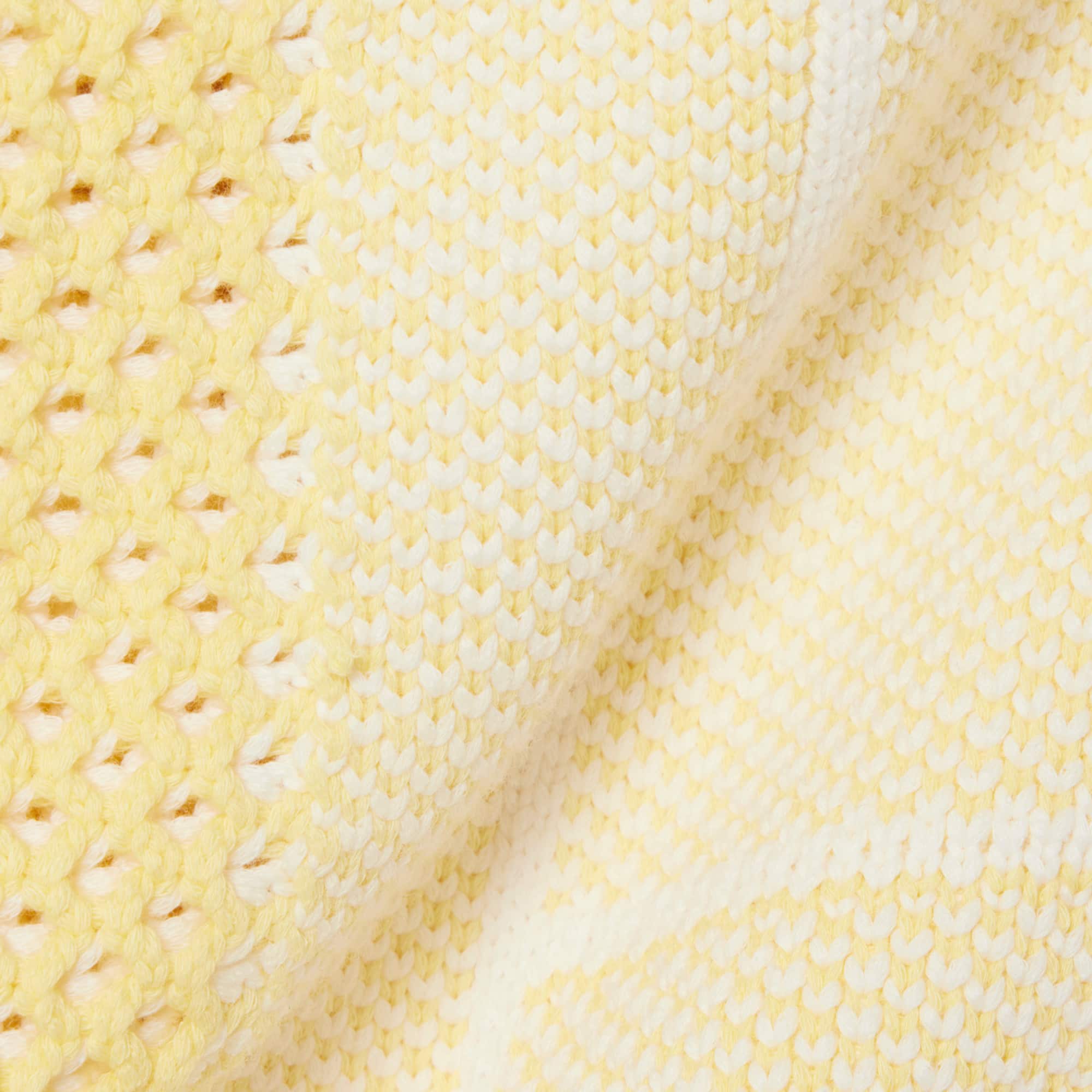 Tennis Court Long Cardigan - Blanc / Jaune