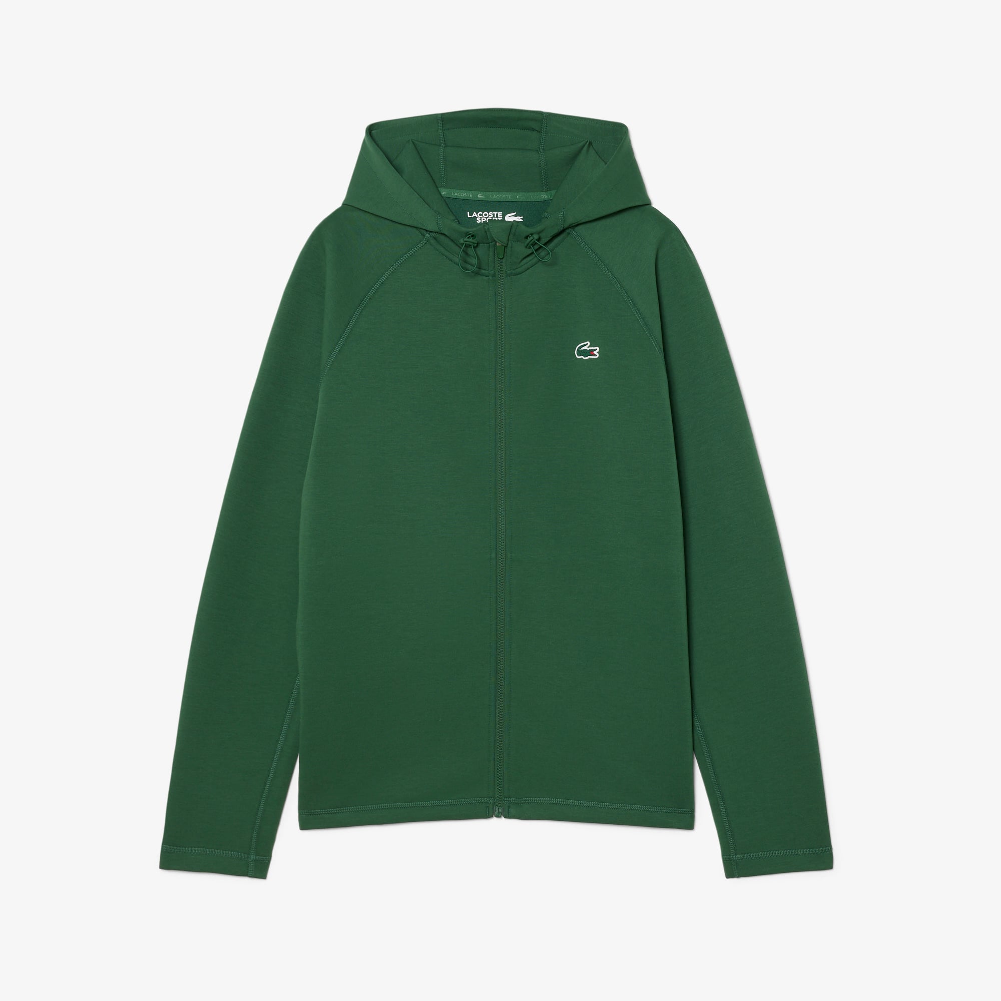 Sport Stretch Zipped Hoodie - Pine green