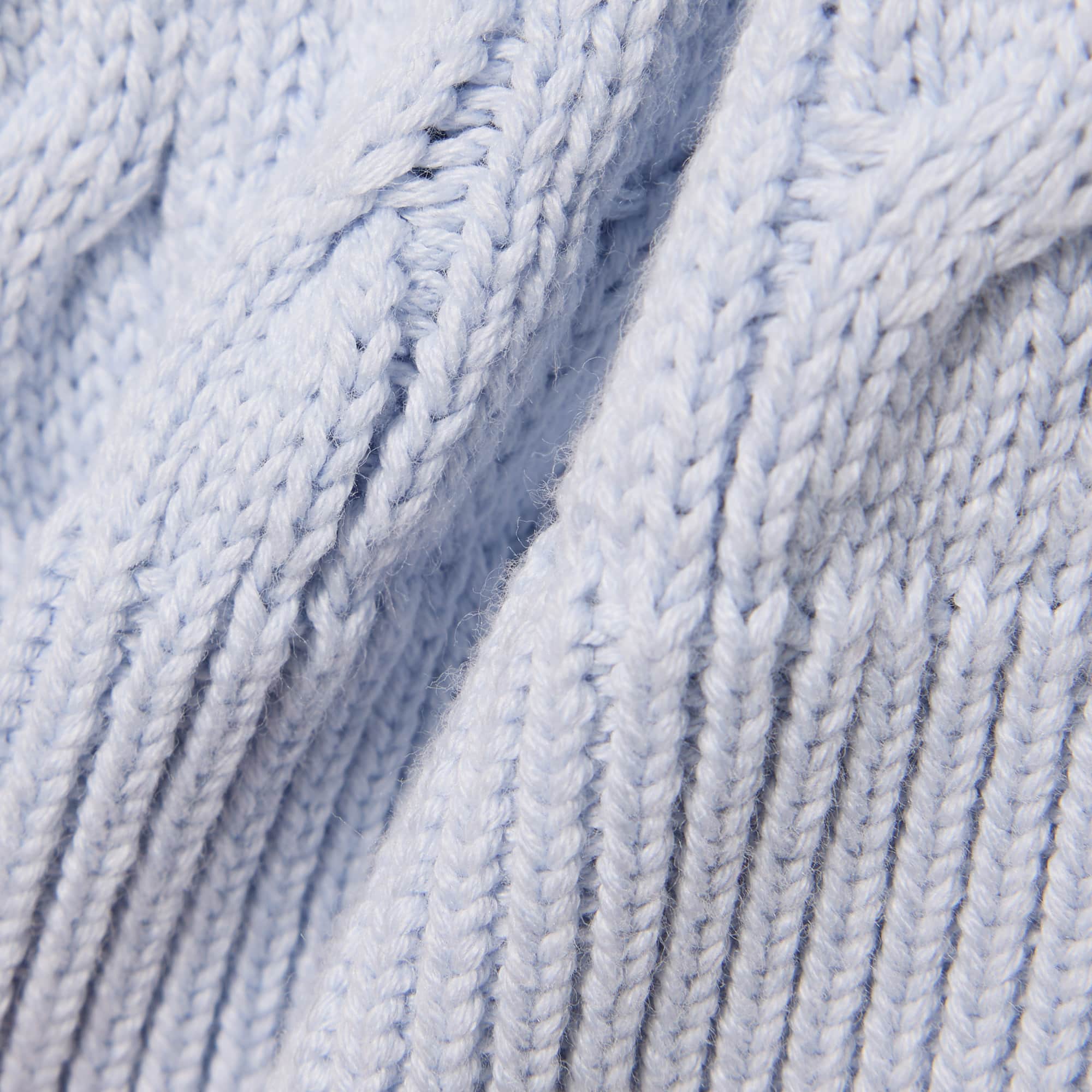 Men's Cable Knit Cotton Sweater Vest - Light Blue / White